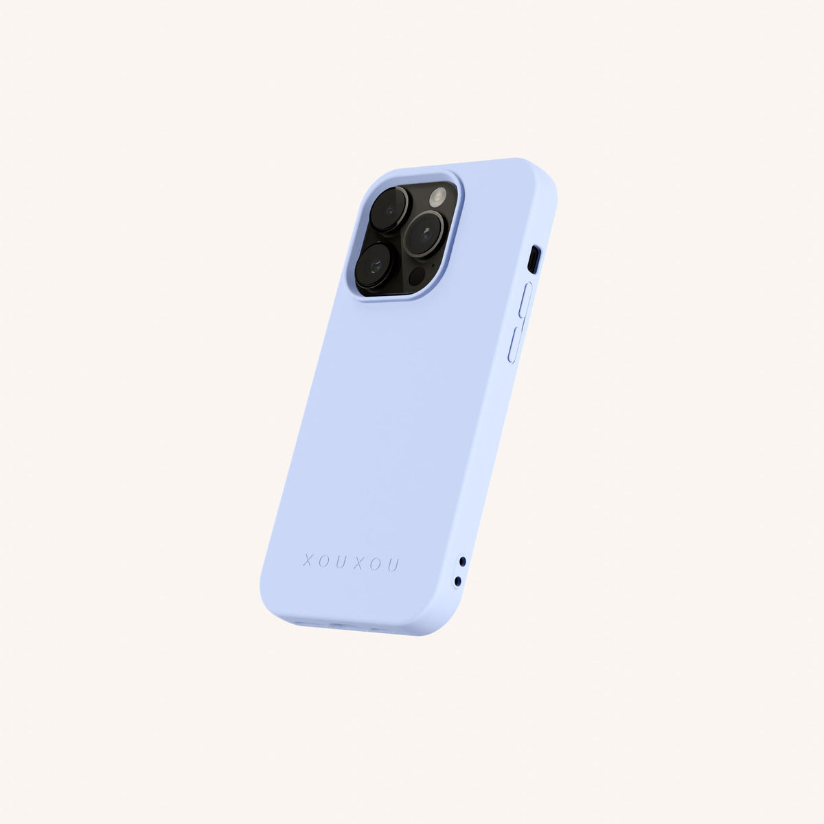Phone Case for iPhone 14 Pro with MagSafe in Baby Blue Perspective View | XOUXOU #phone model_iphone 14 pro