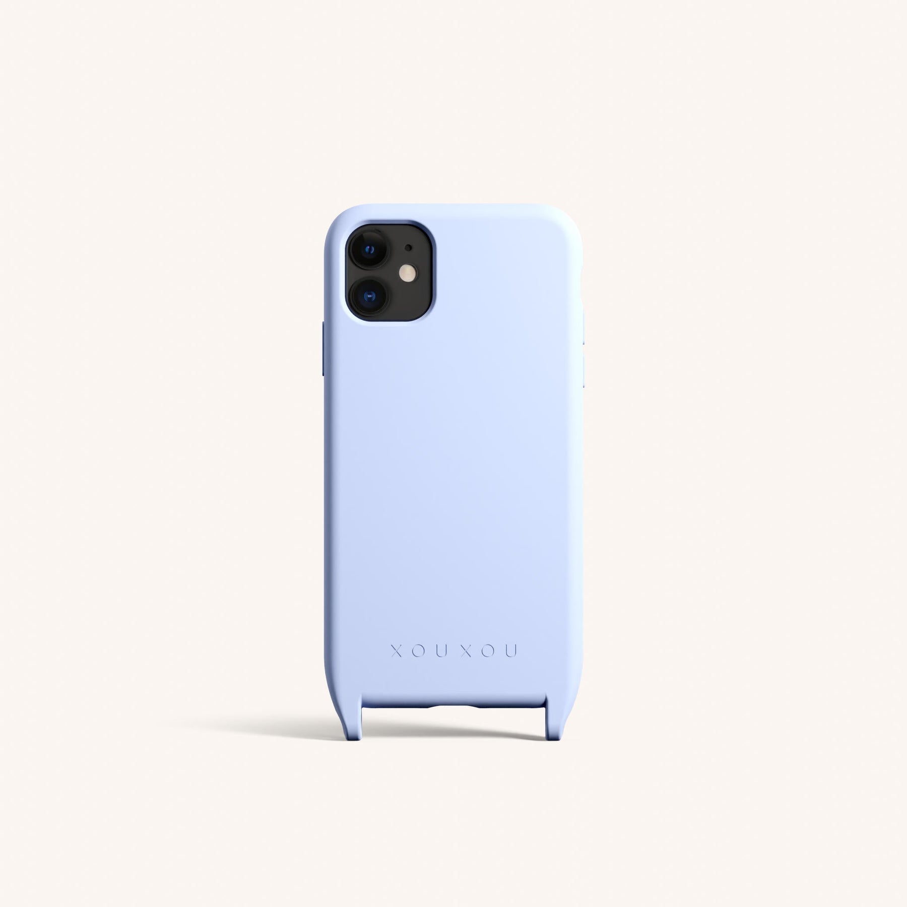 Handyhülle mit Ösen in Baby Blau