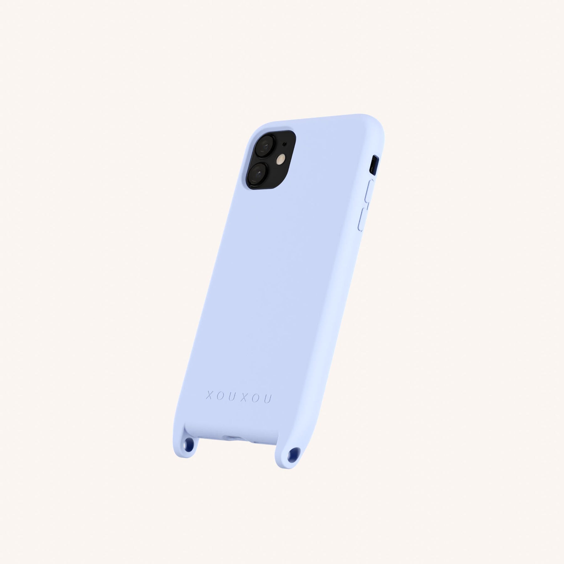 Handyhülle mit Ösen in Baby Blau