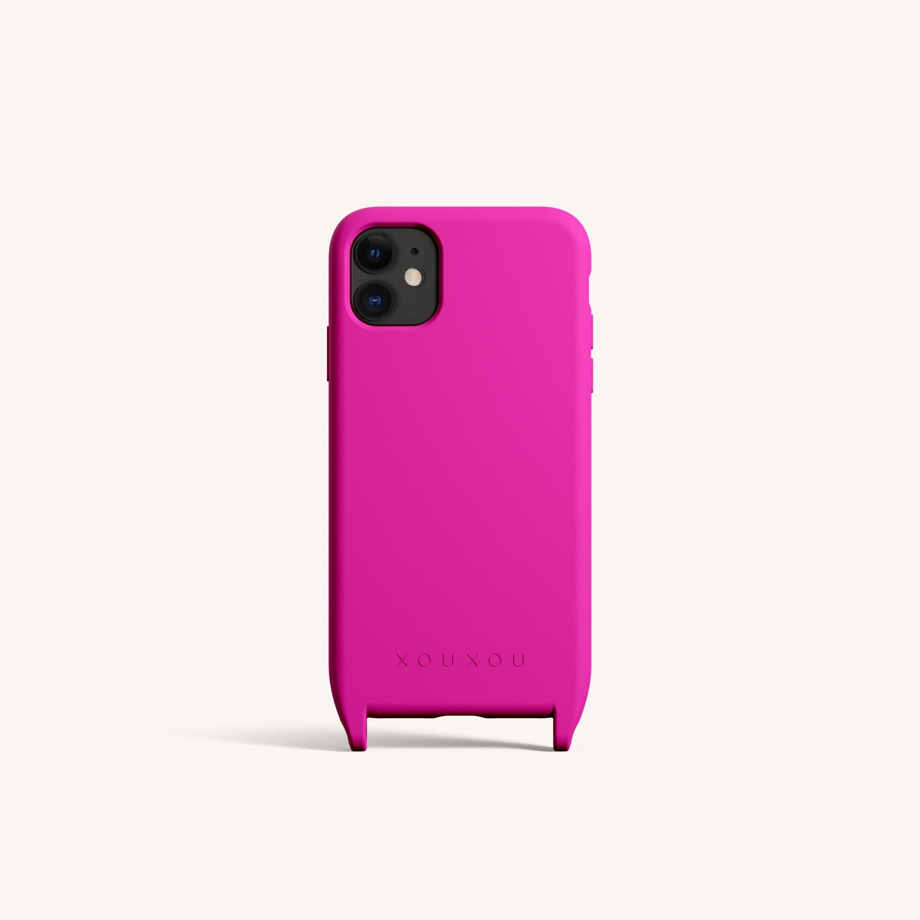 Handyhülle mit Ösen in Power Pink