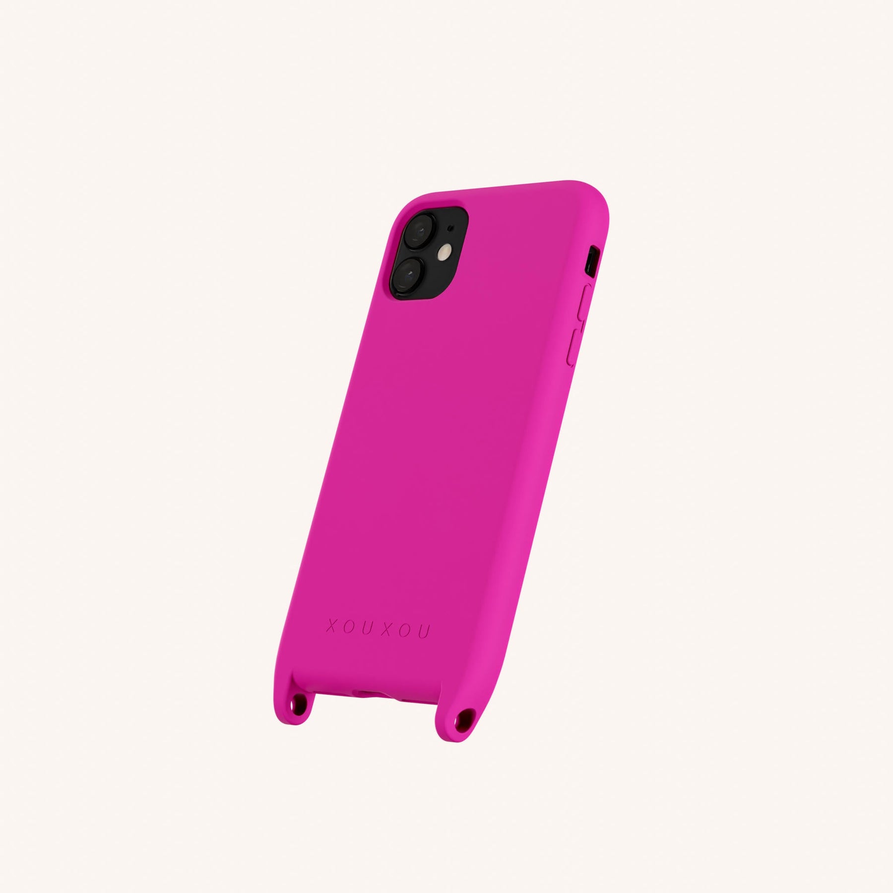 Handyhülle mit Ösen in Power Pink