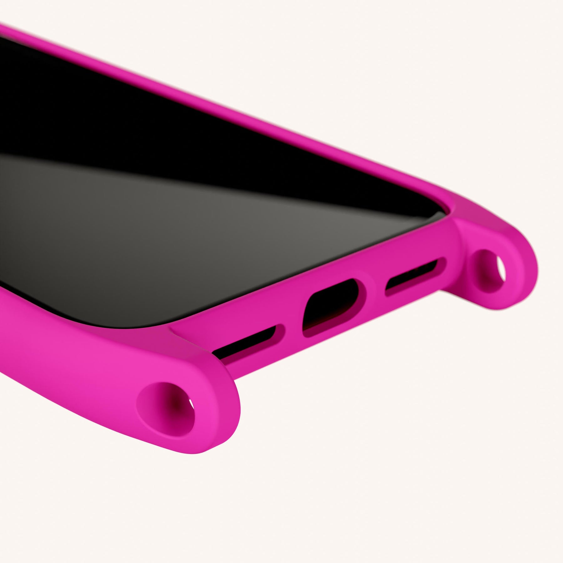 Handyhülle mit Ösen in Power Pink