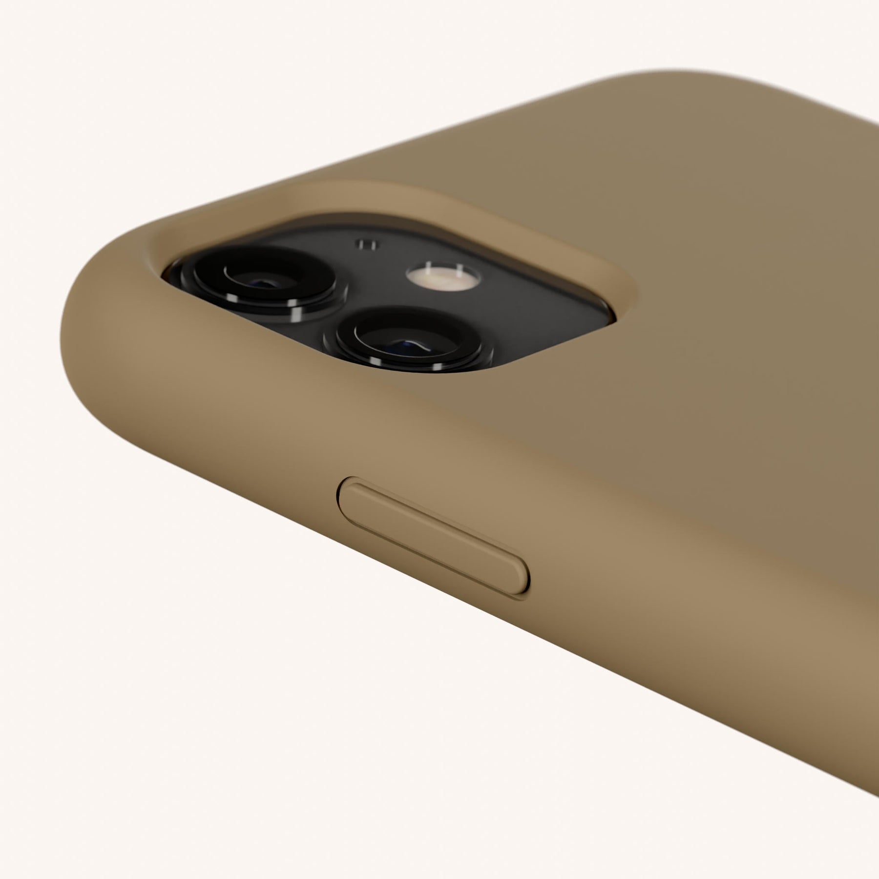 Phone Case with Eyelets in Taupe