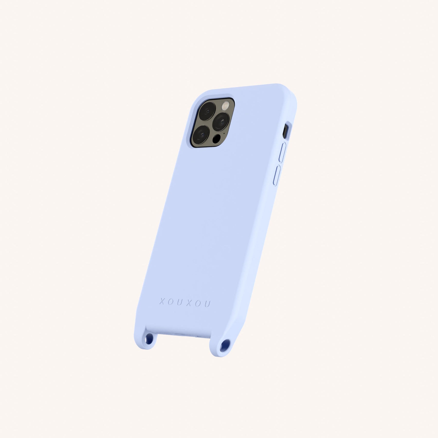 Handyhülle mit Ösen in Baby Blau