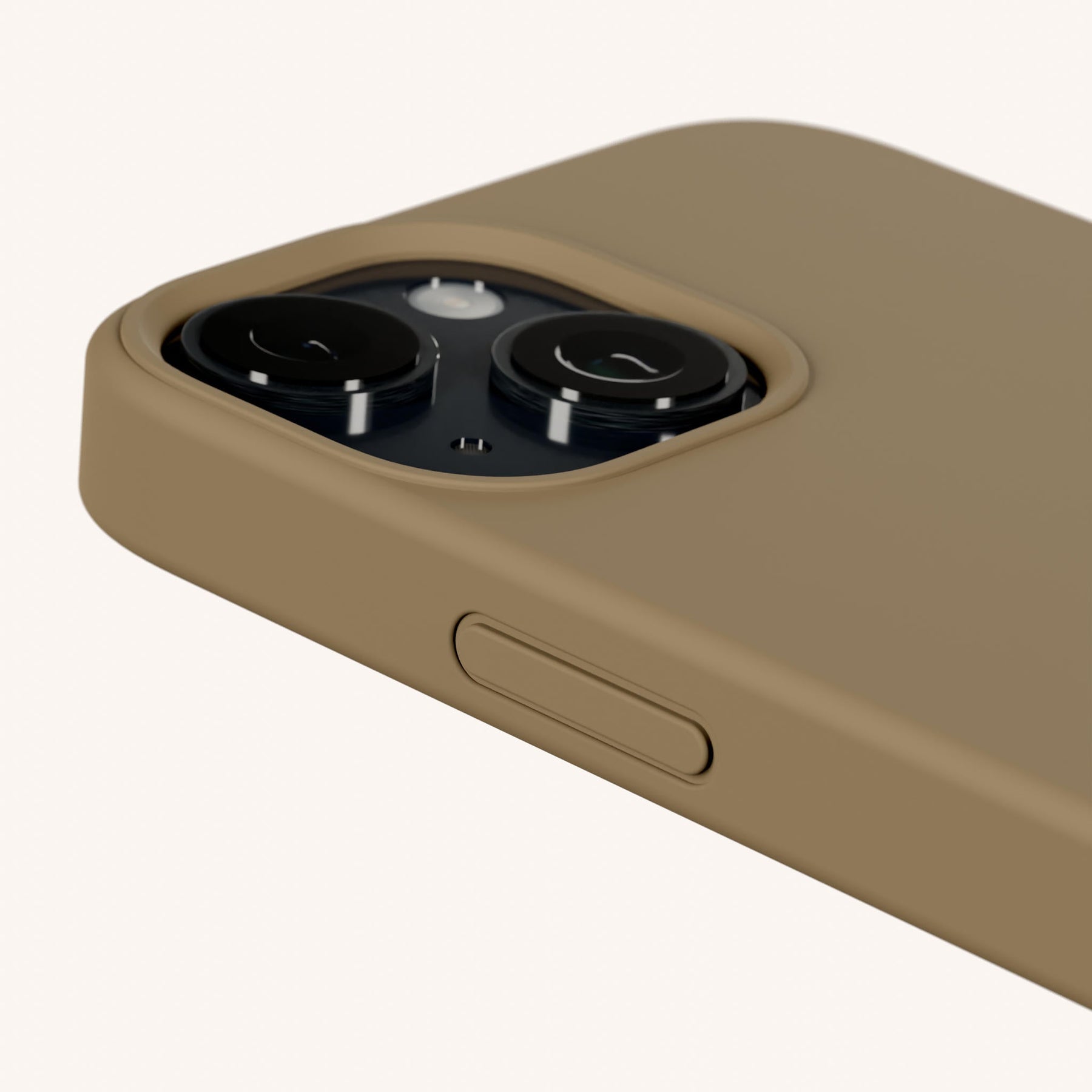 Phone Case with Eyelets in Taupe