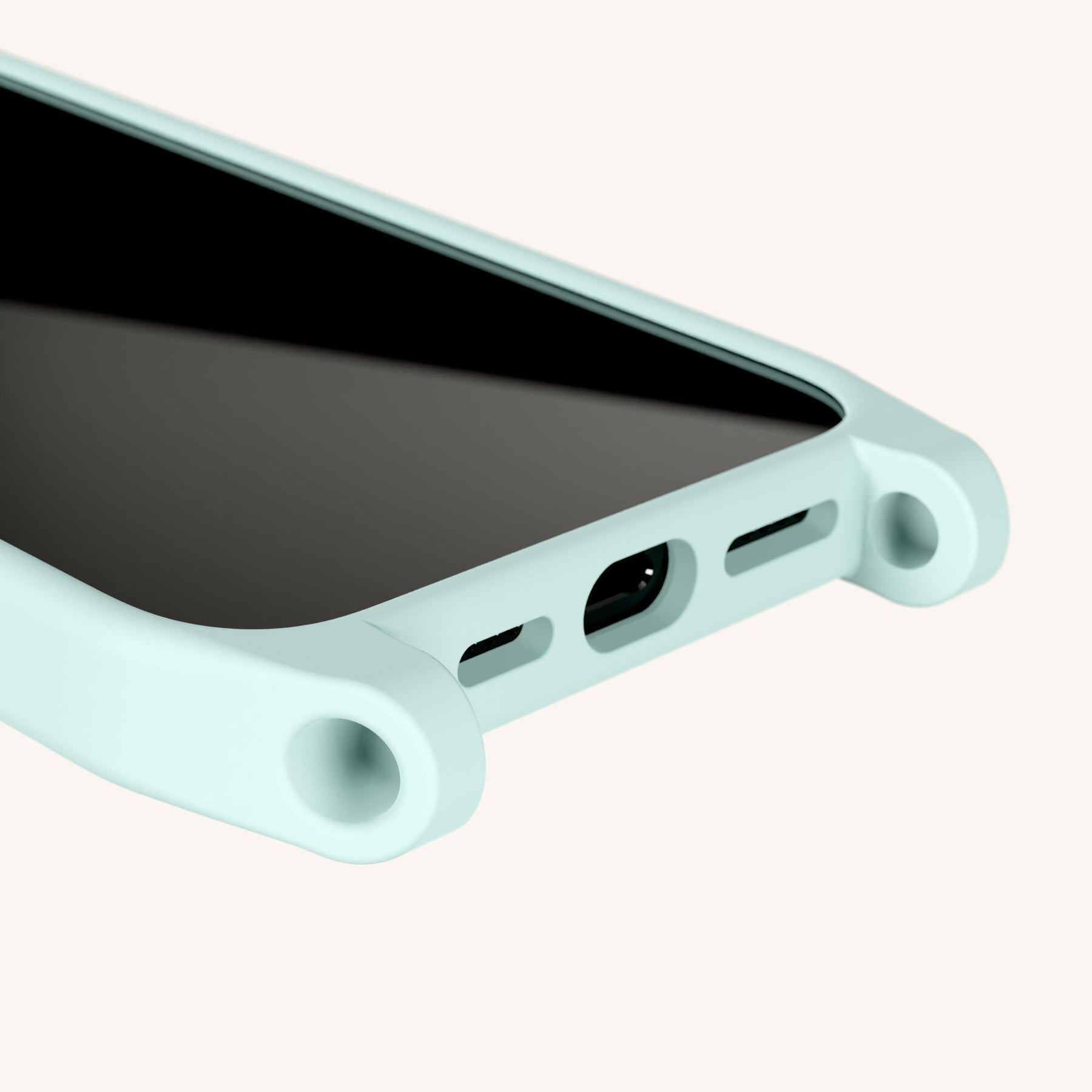 Phone Case with Eyelets in Azzurro