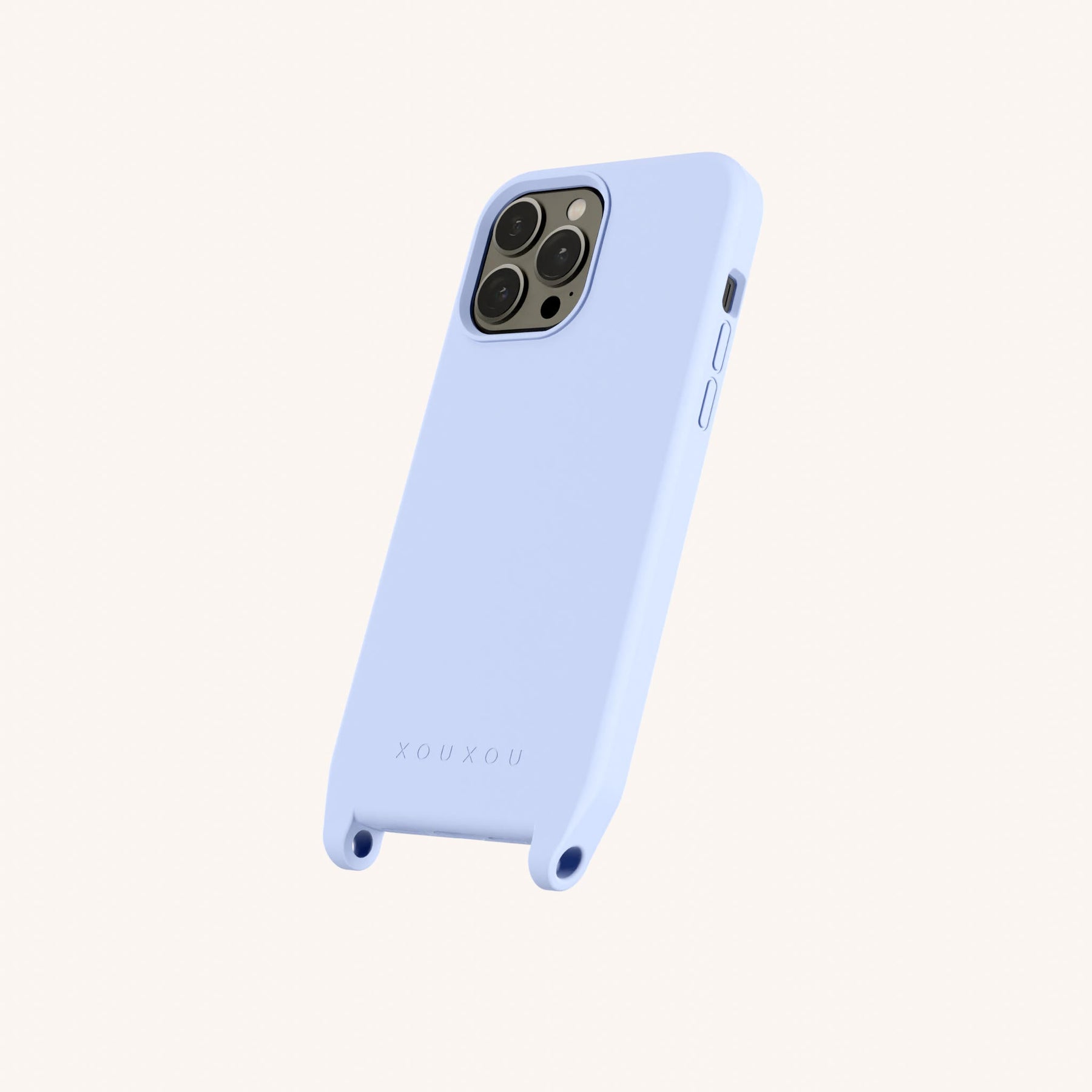 Handyhülle mit Ösen in Baby Blau