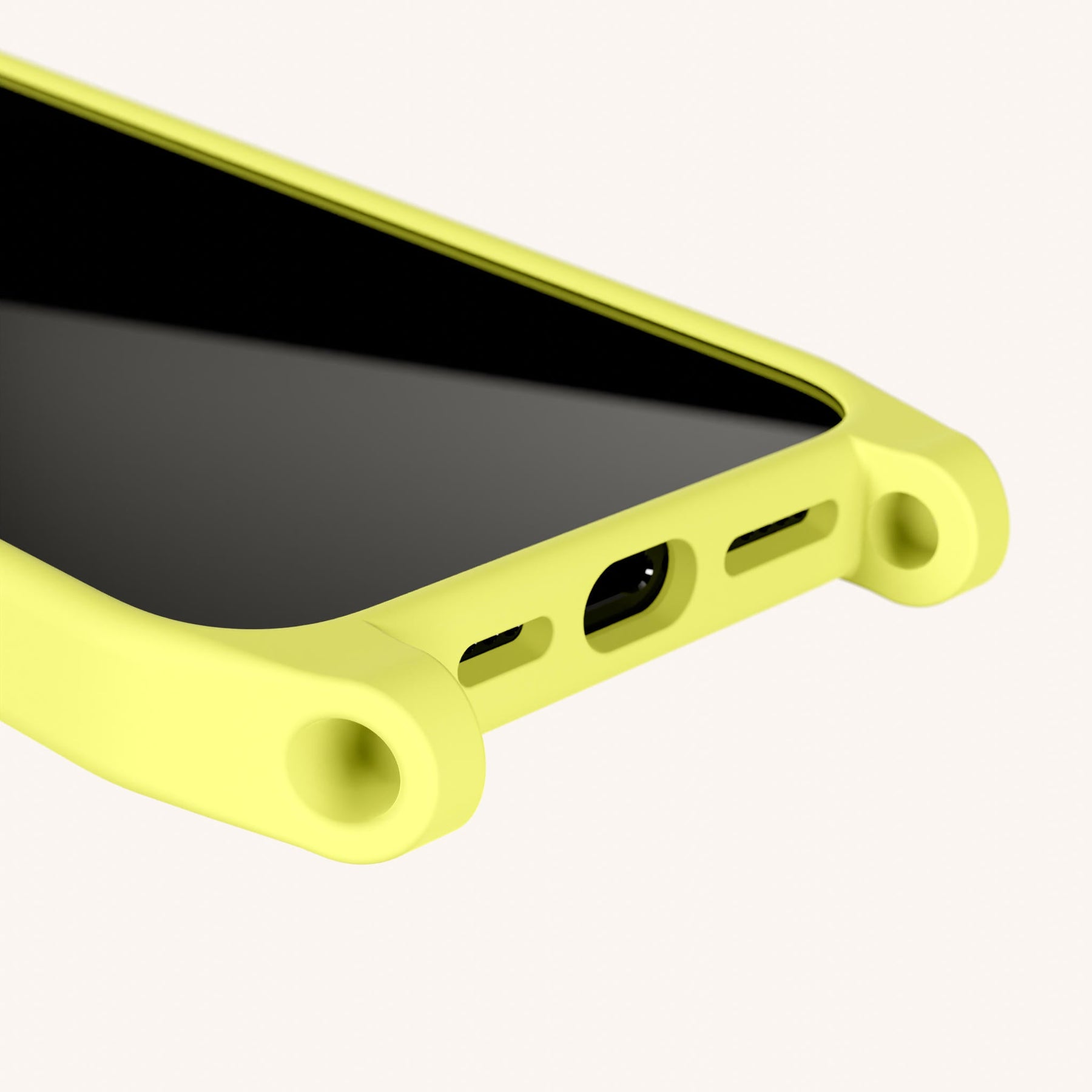 Phone Case with Eyelets in Limoncello