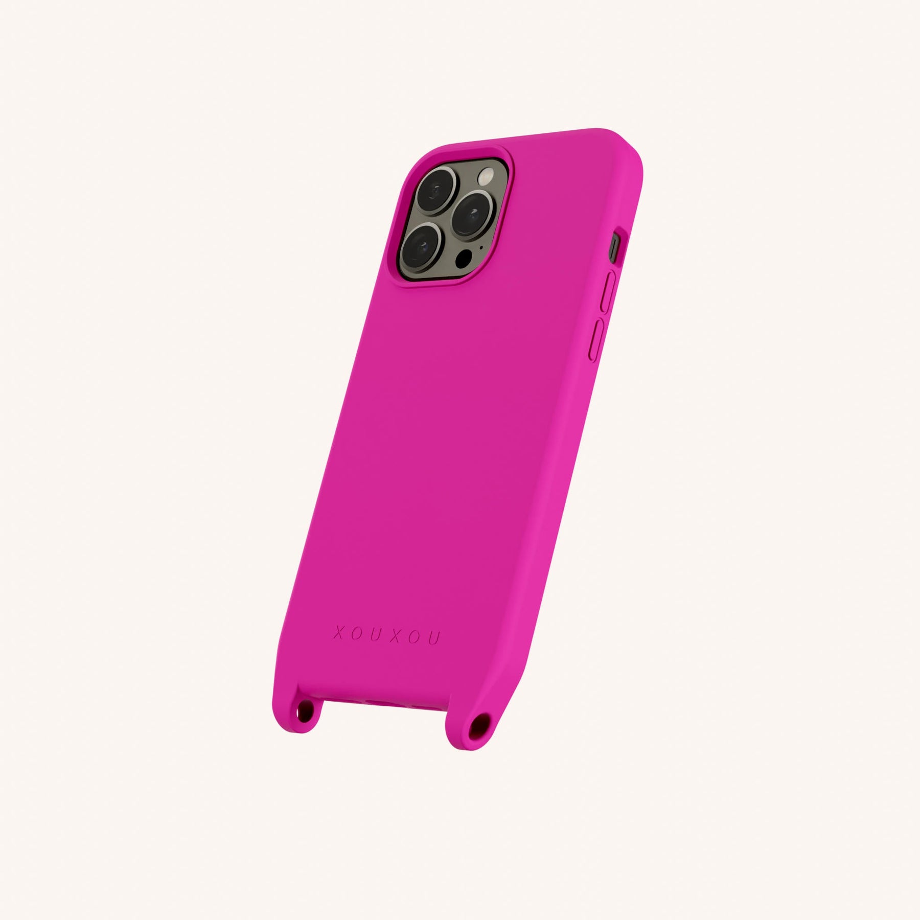 Handyhülle mit Ösen in Power Pink