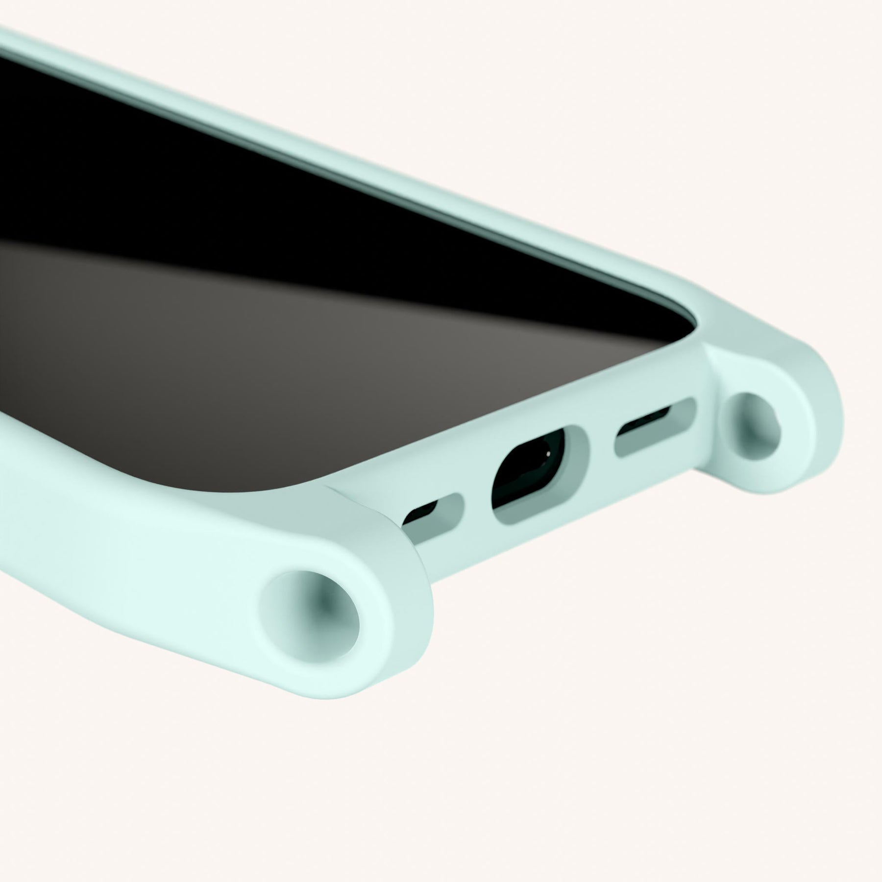 Phone Case with Eyelets in Azzurro