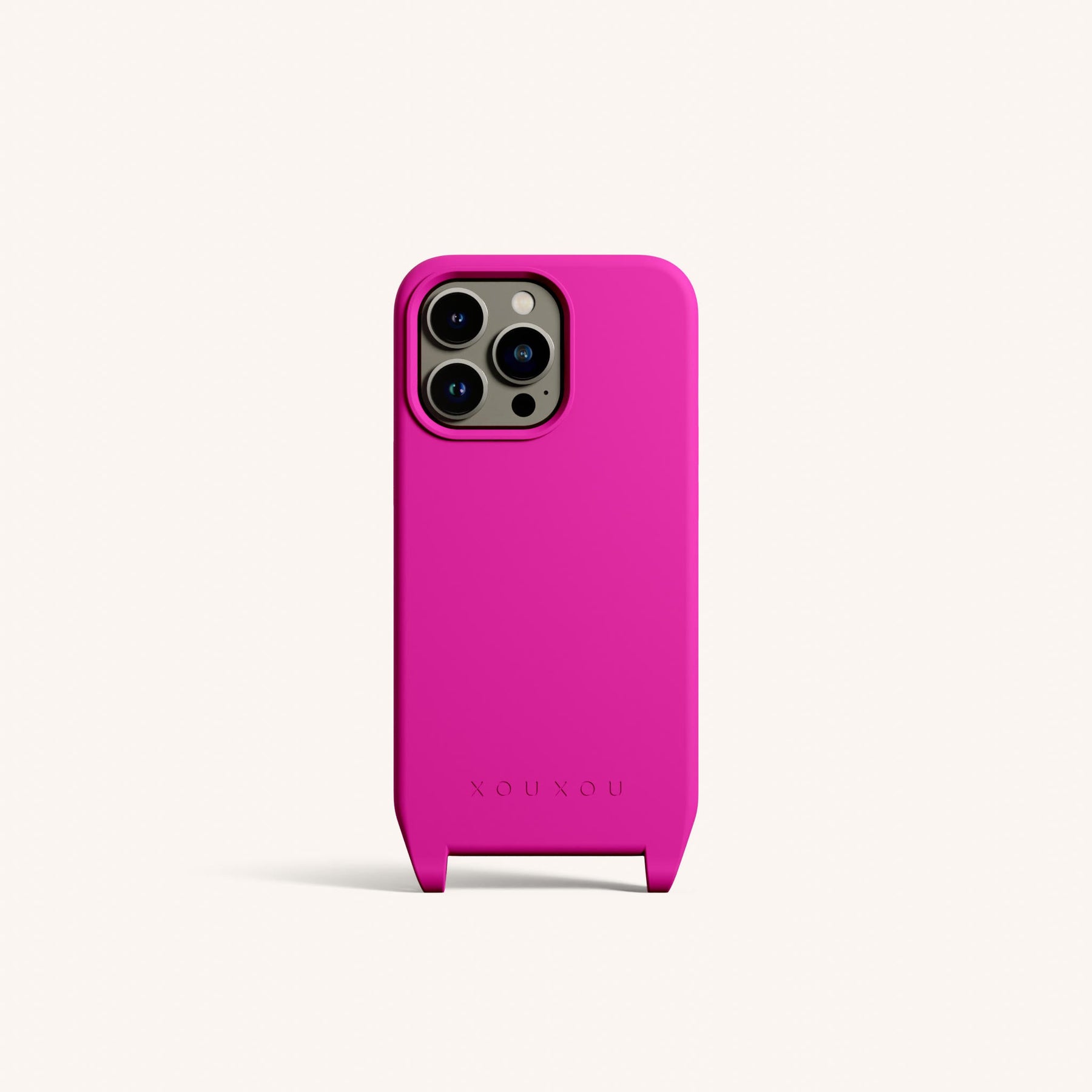 Handyhülle mit Ösen in Power Pink