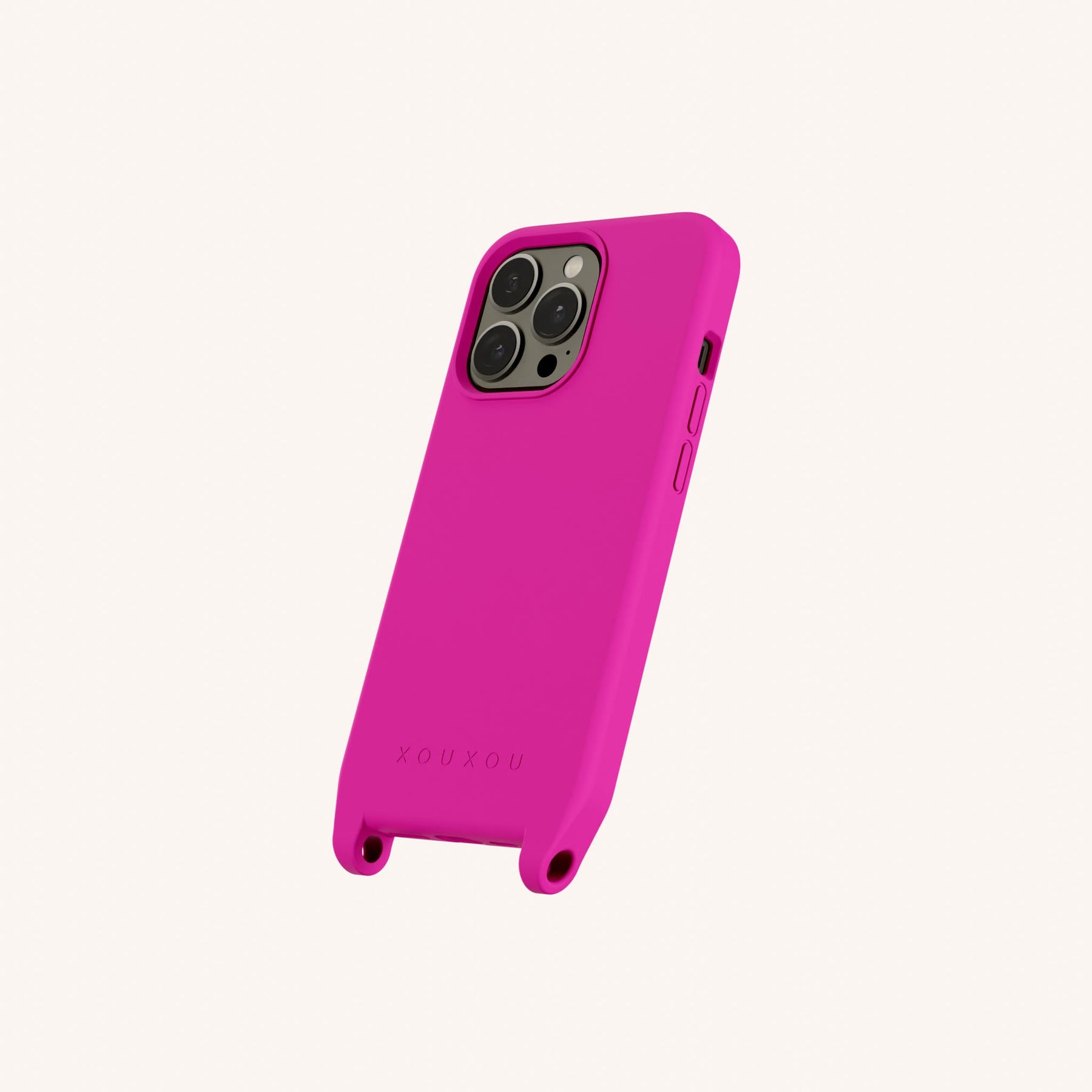 Handyhülle mit Ösen in Power Pink