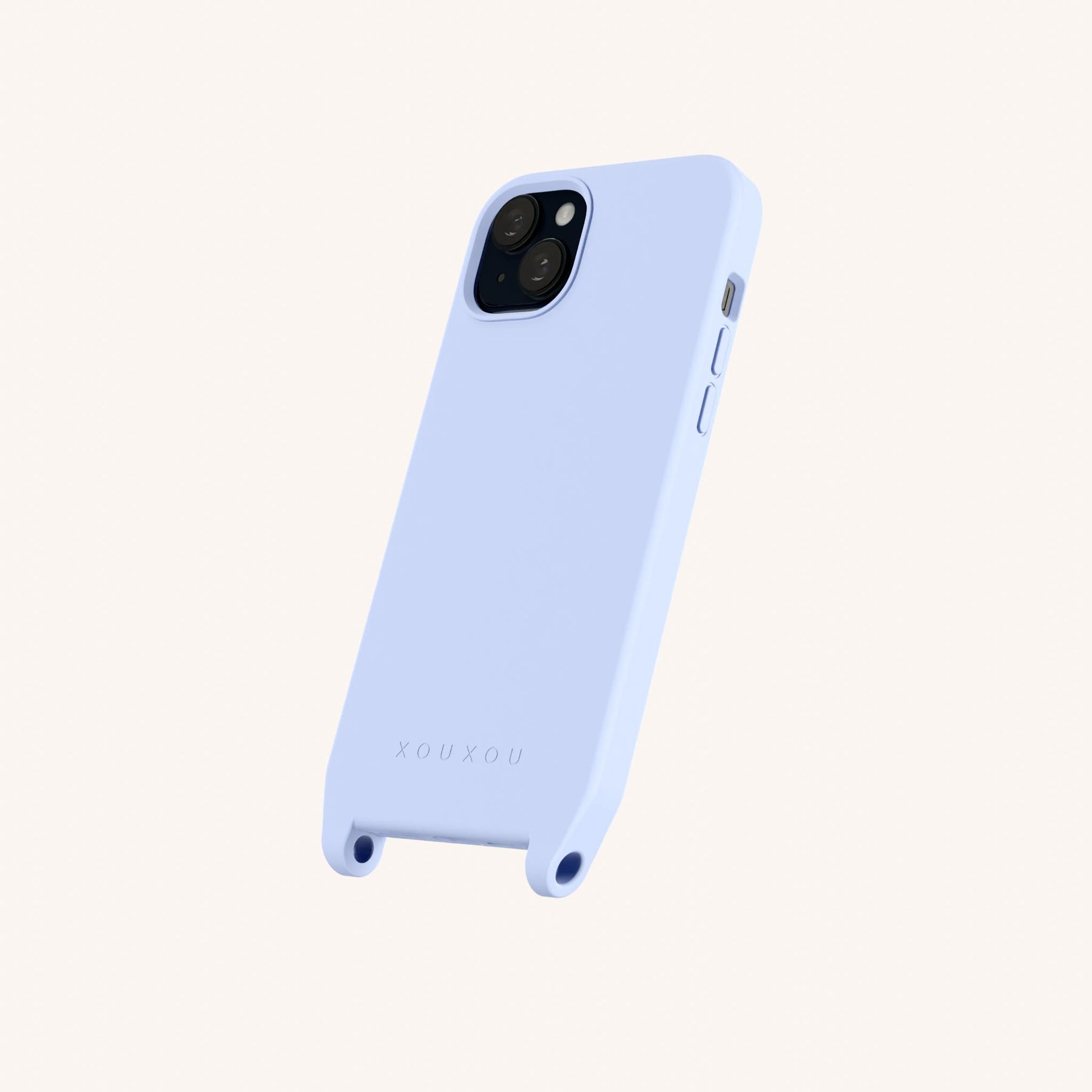 Handyhülle mit Ösen in Baby Blau
