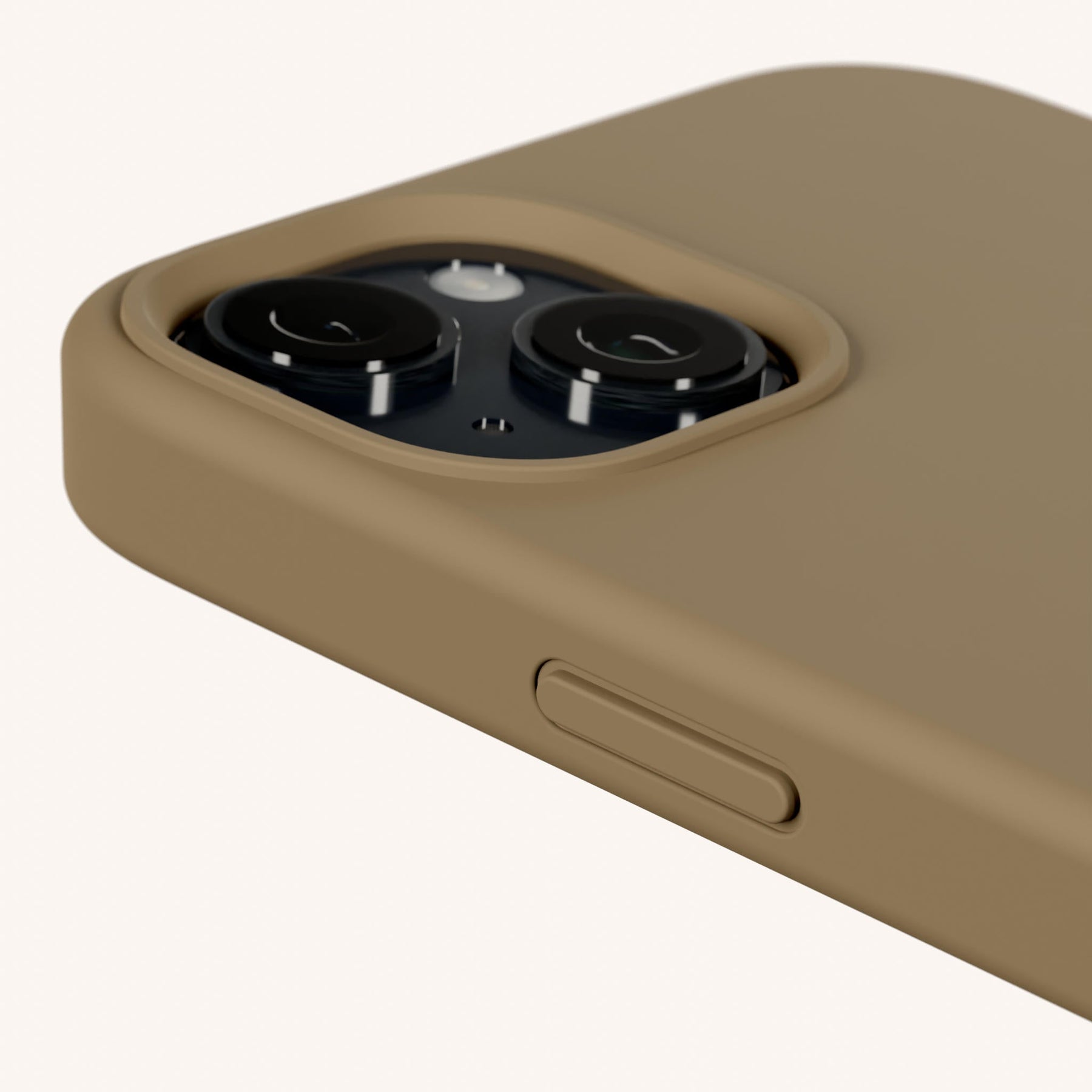 Phone Case with Eyelets in Taupe