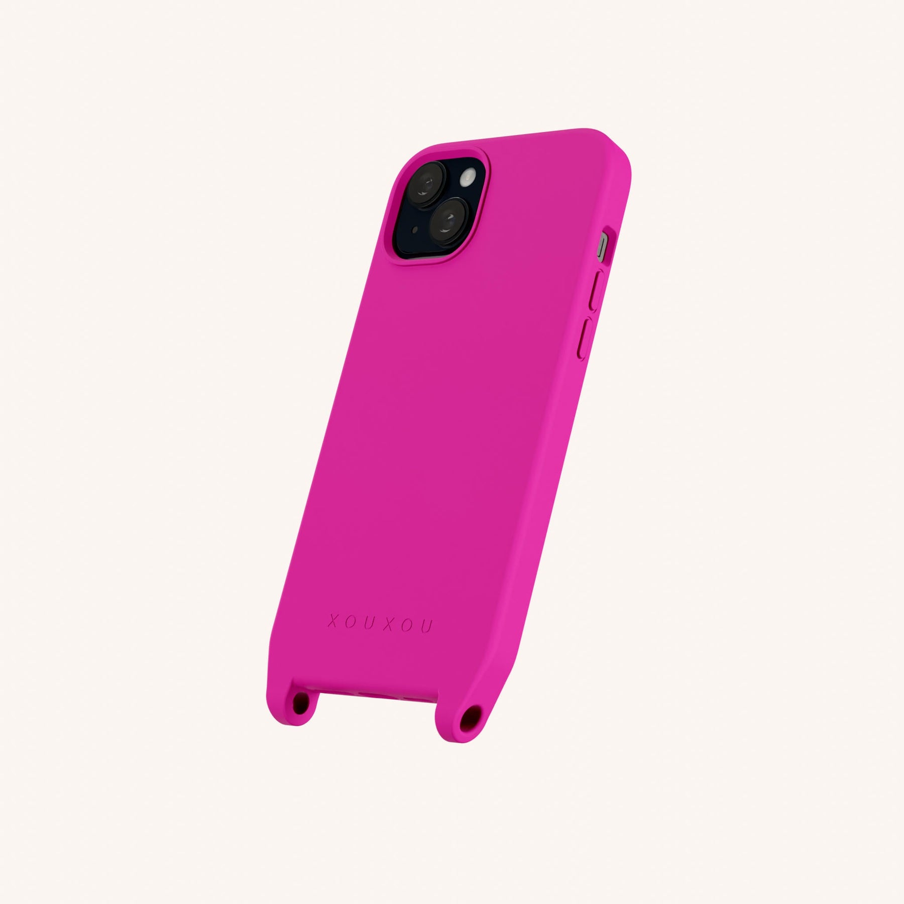 Handyhülle mit Ösen in Power Pink