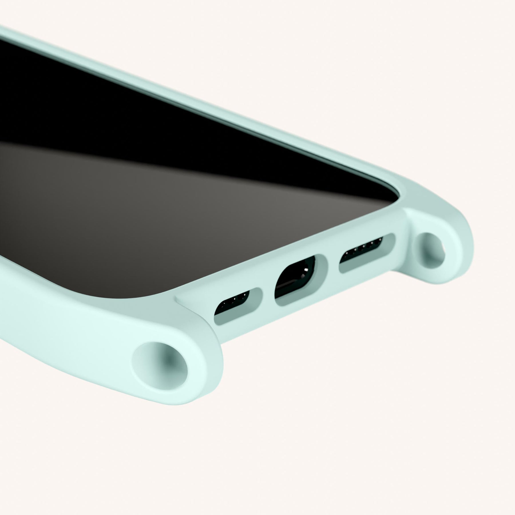 Phone Case with Eyelets in Azzurro