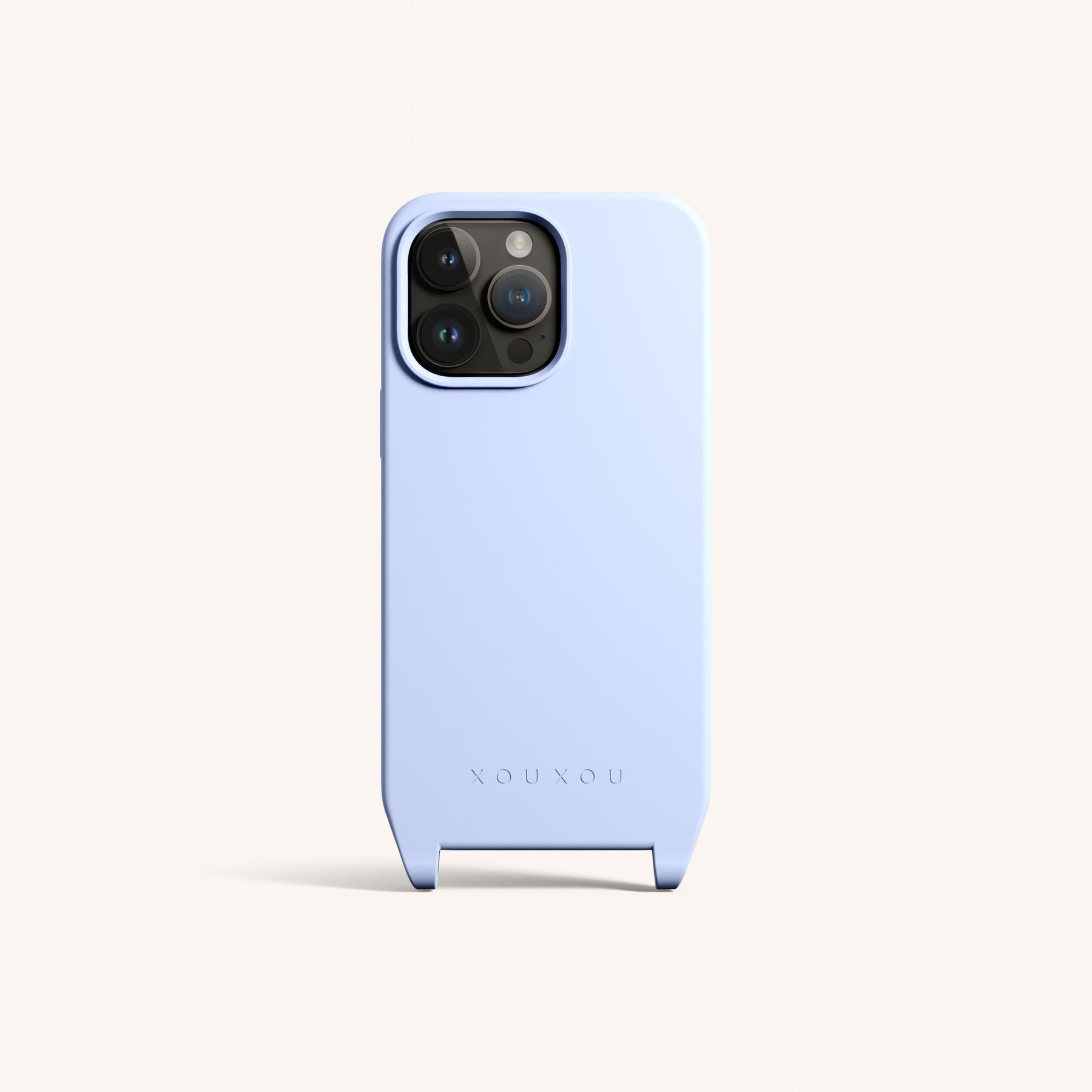 Handyhülle mit Ösen in Baby Blau