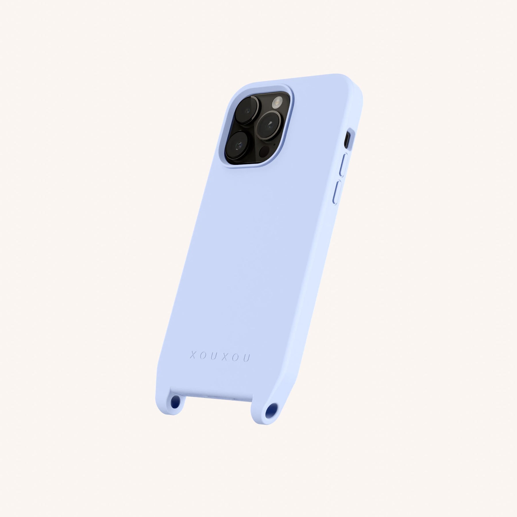 Handyhülle mit Ösen in Baby Blau