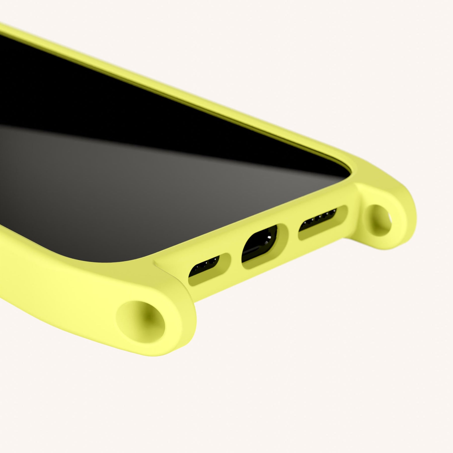 Phone Case with Eyelets in Limoncello