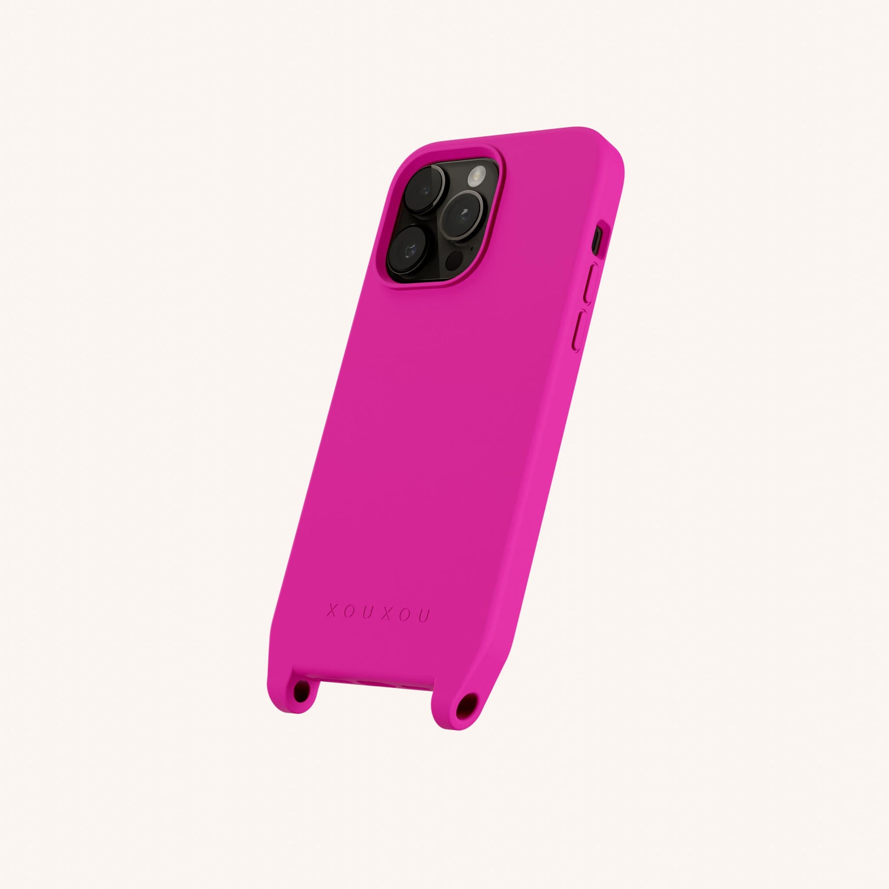Handyhülle mit Ösen in Power Pink