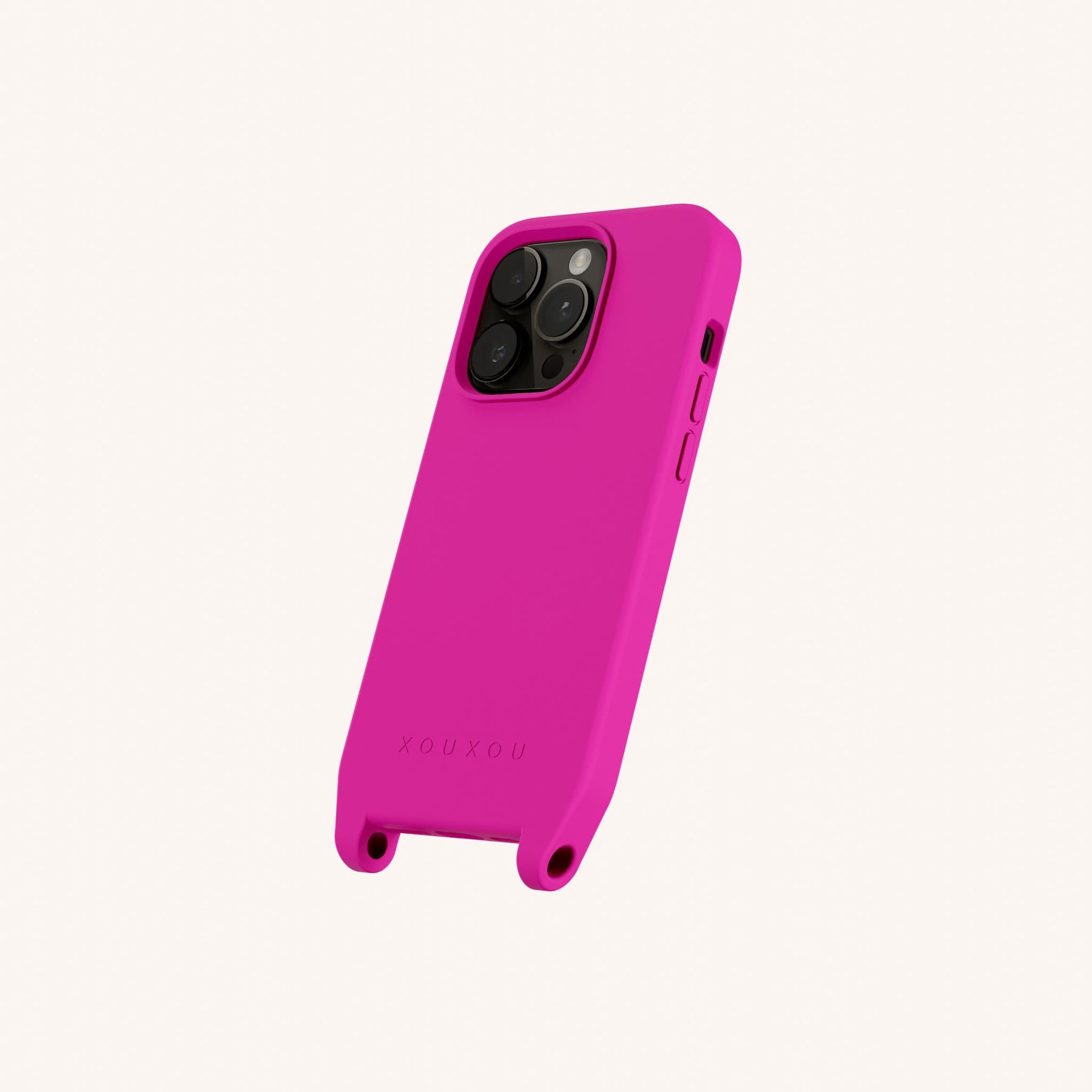 Handyhülle mit Ösen in Power Pink