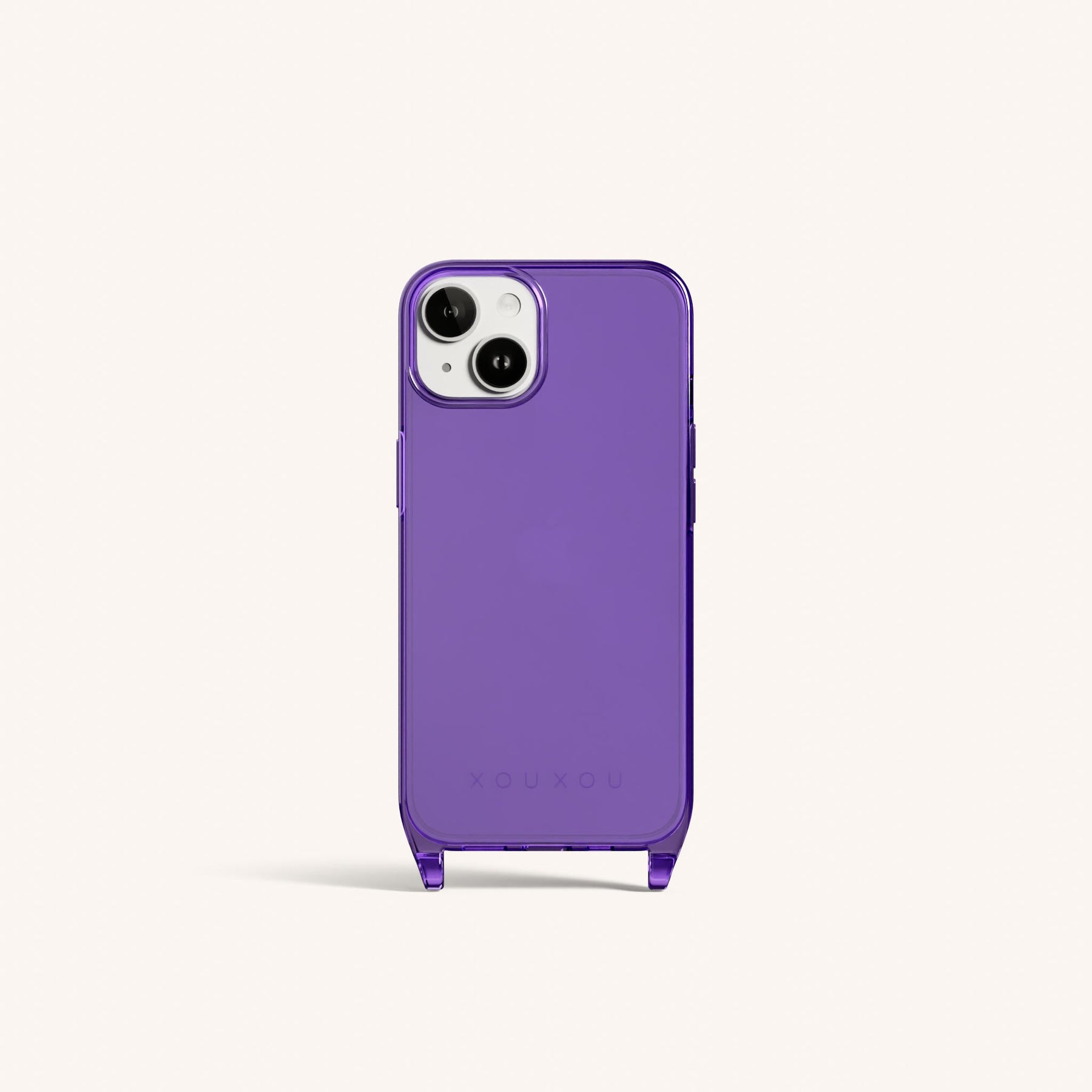 Phone Case with Eyelets in Purple Clear