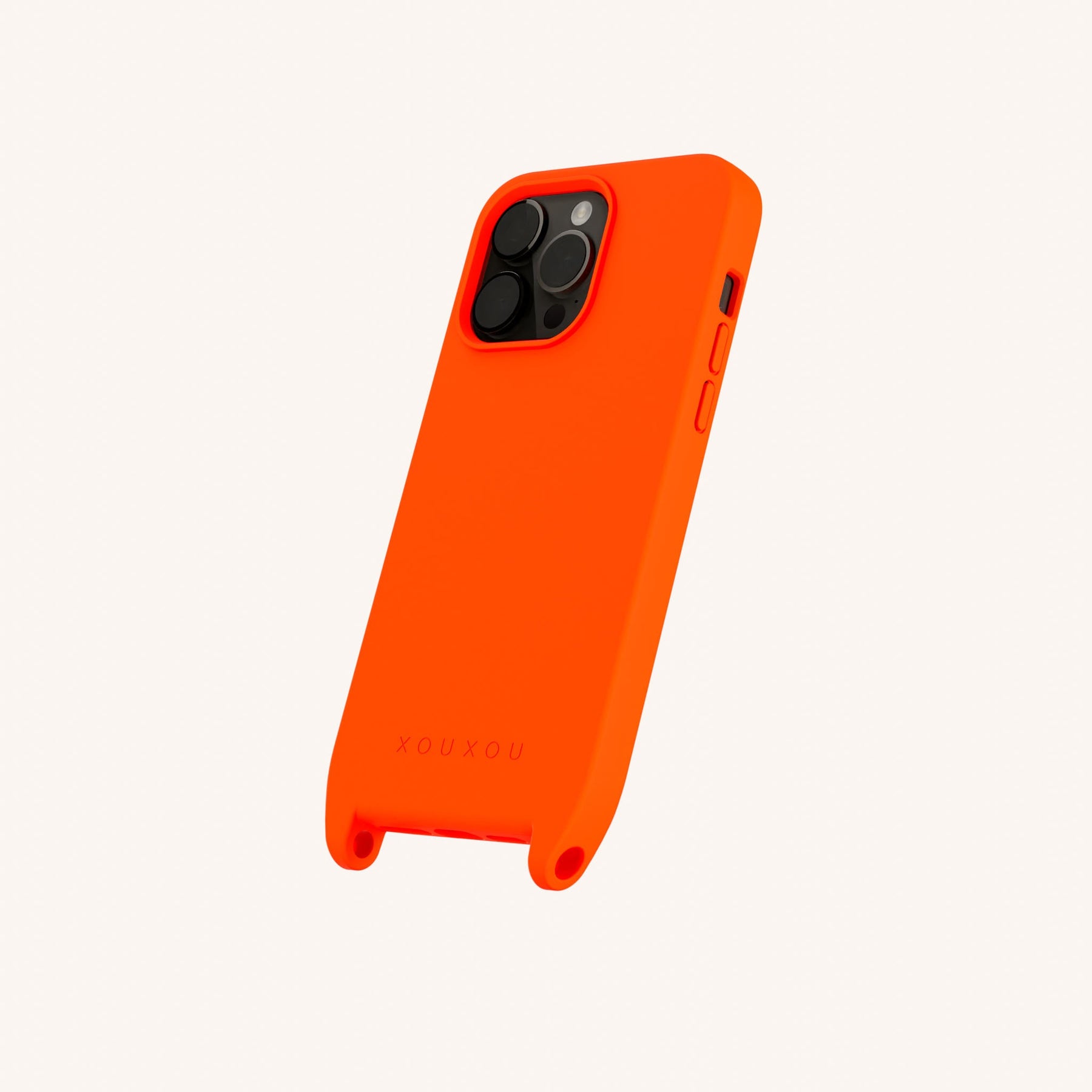 Phone Case with Eyelets in Neon Orange