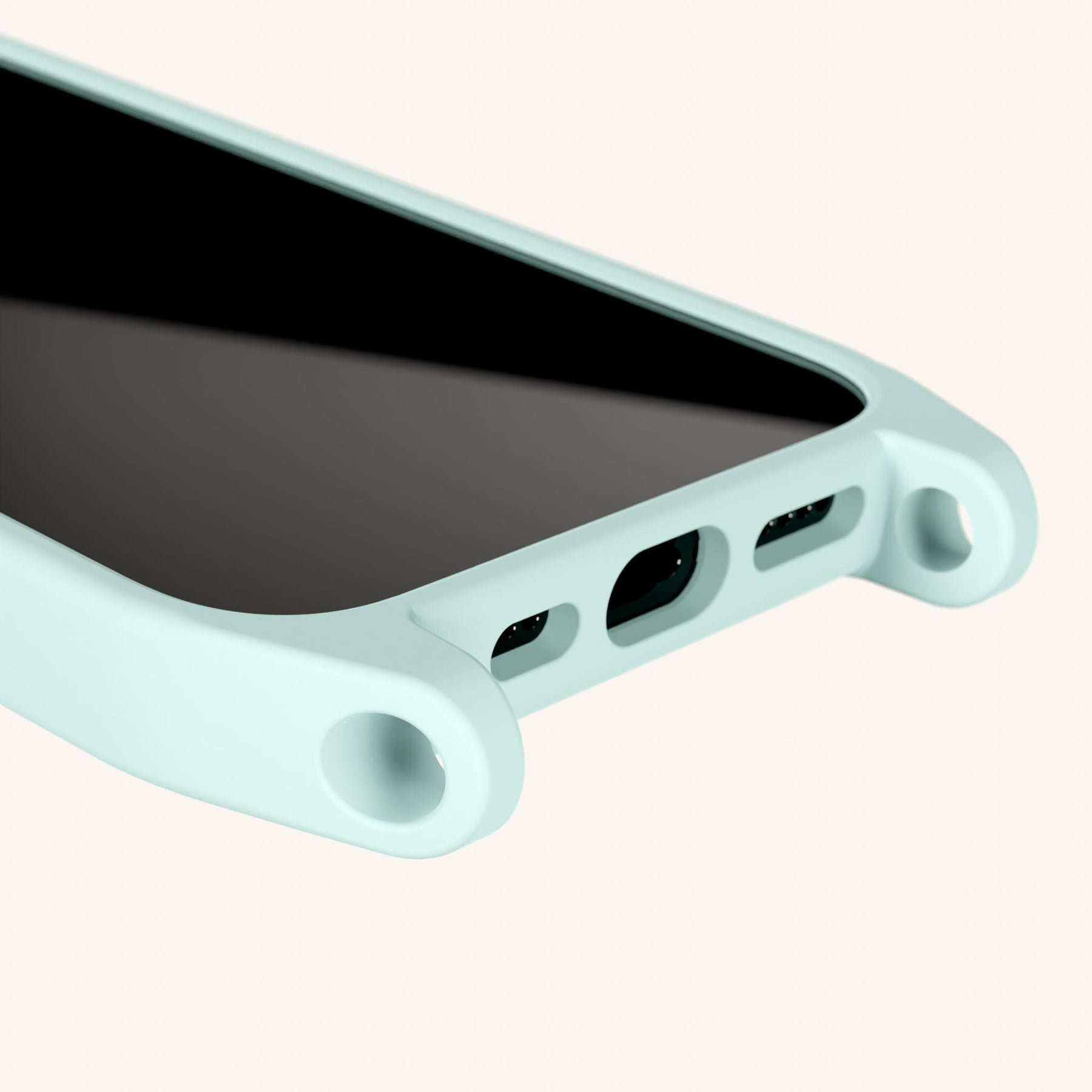 Phone Case with Eyelets in Azzurro