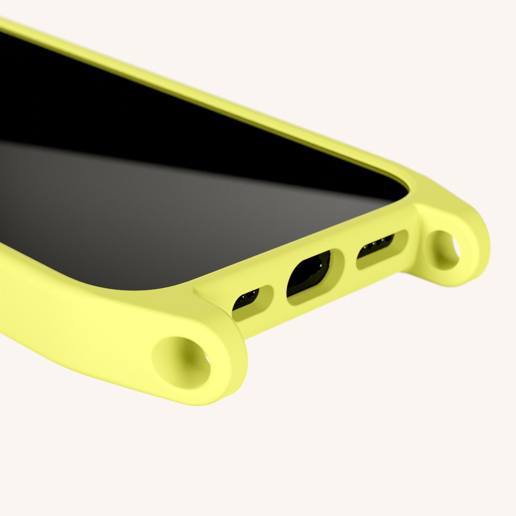 Phone Case with Eyelets in Limoncello