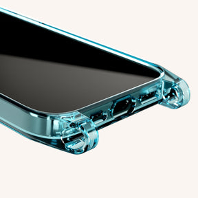 Phone Case with Eyelets in Pool Clear