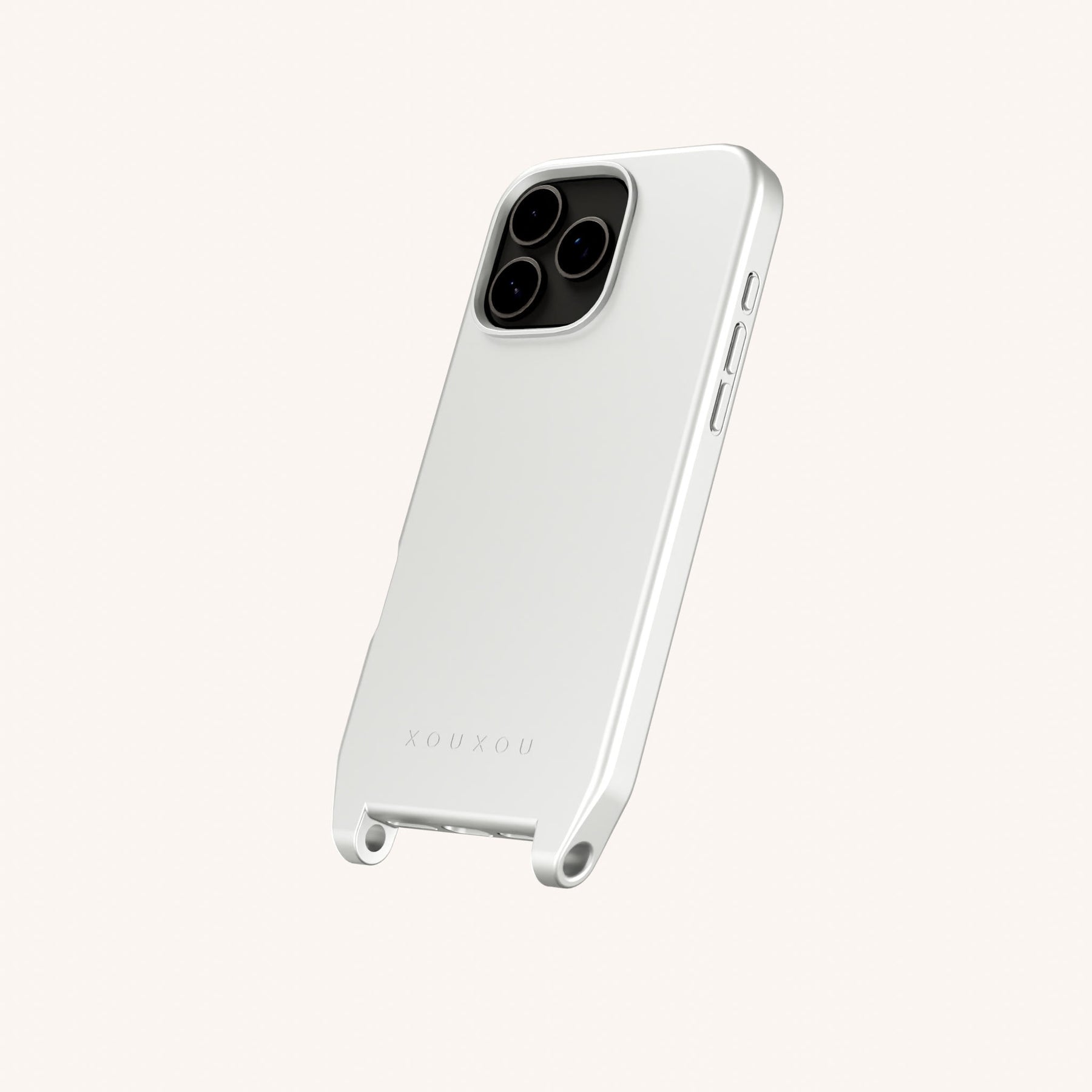 Phone Case with Eyelets in Y2K Silver