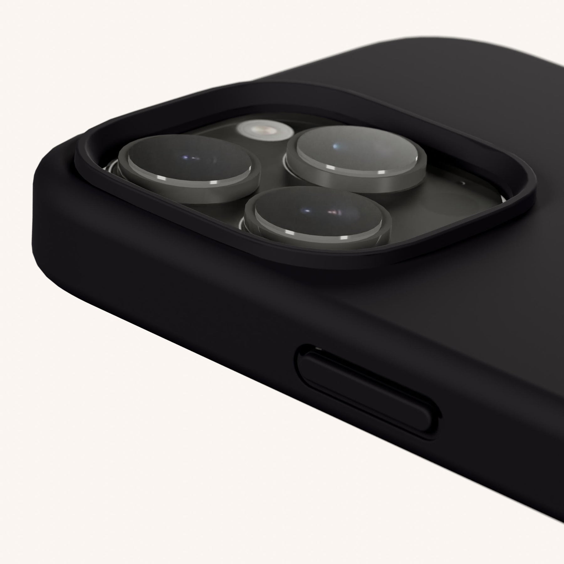 Phone Case with Eyelets in Black