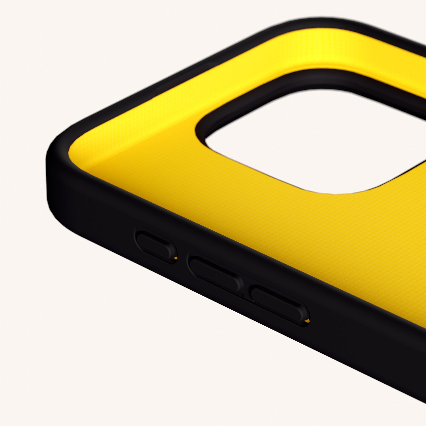 Phone Case with Eyelets in Black