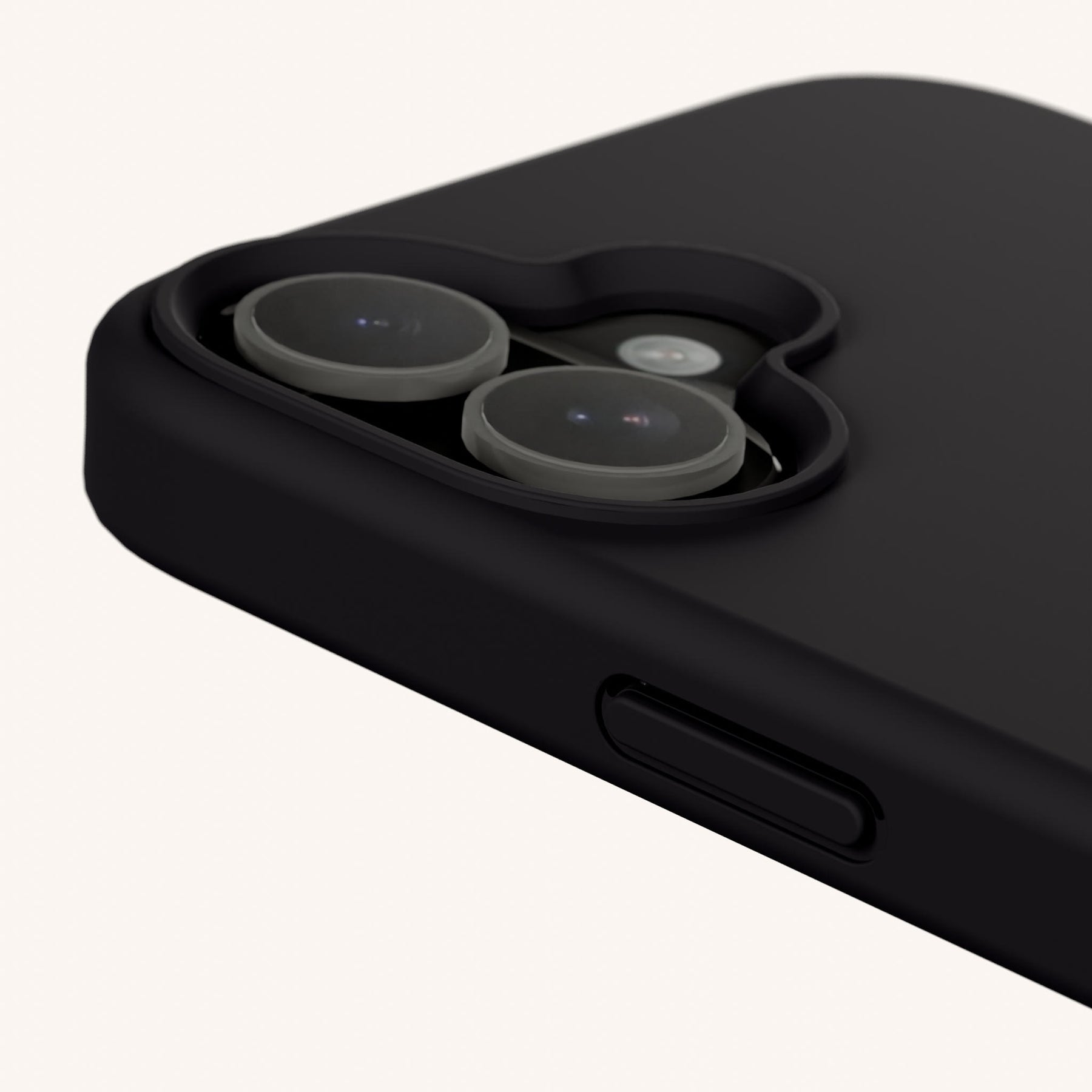 Phone Case with Eyelets in Black