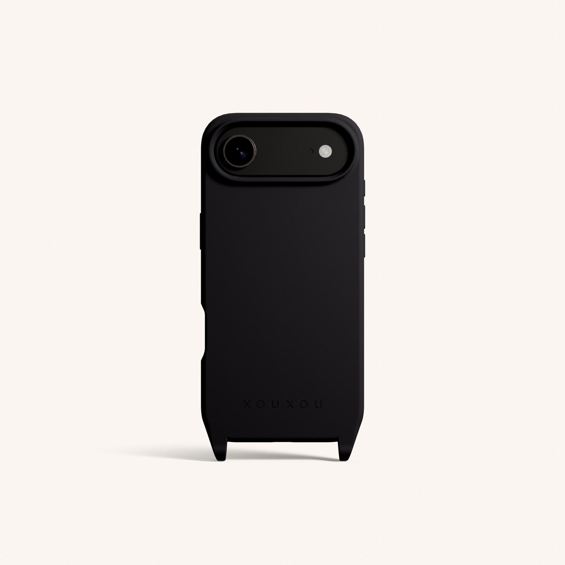 Phone Case with Eyelets in Black