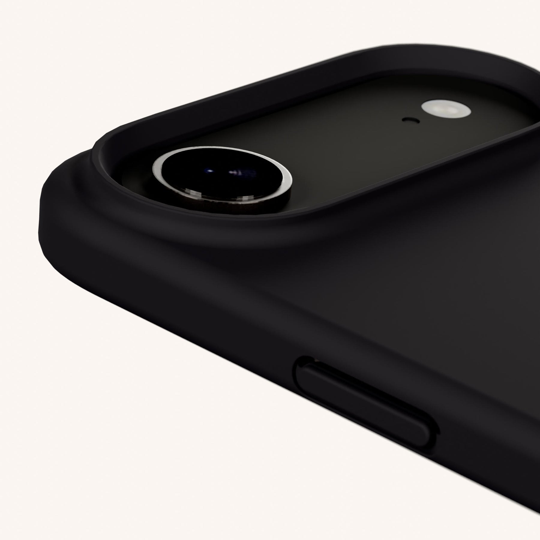 Phone Case with Eyelets in Black