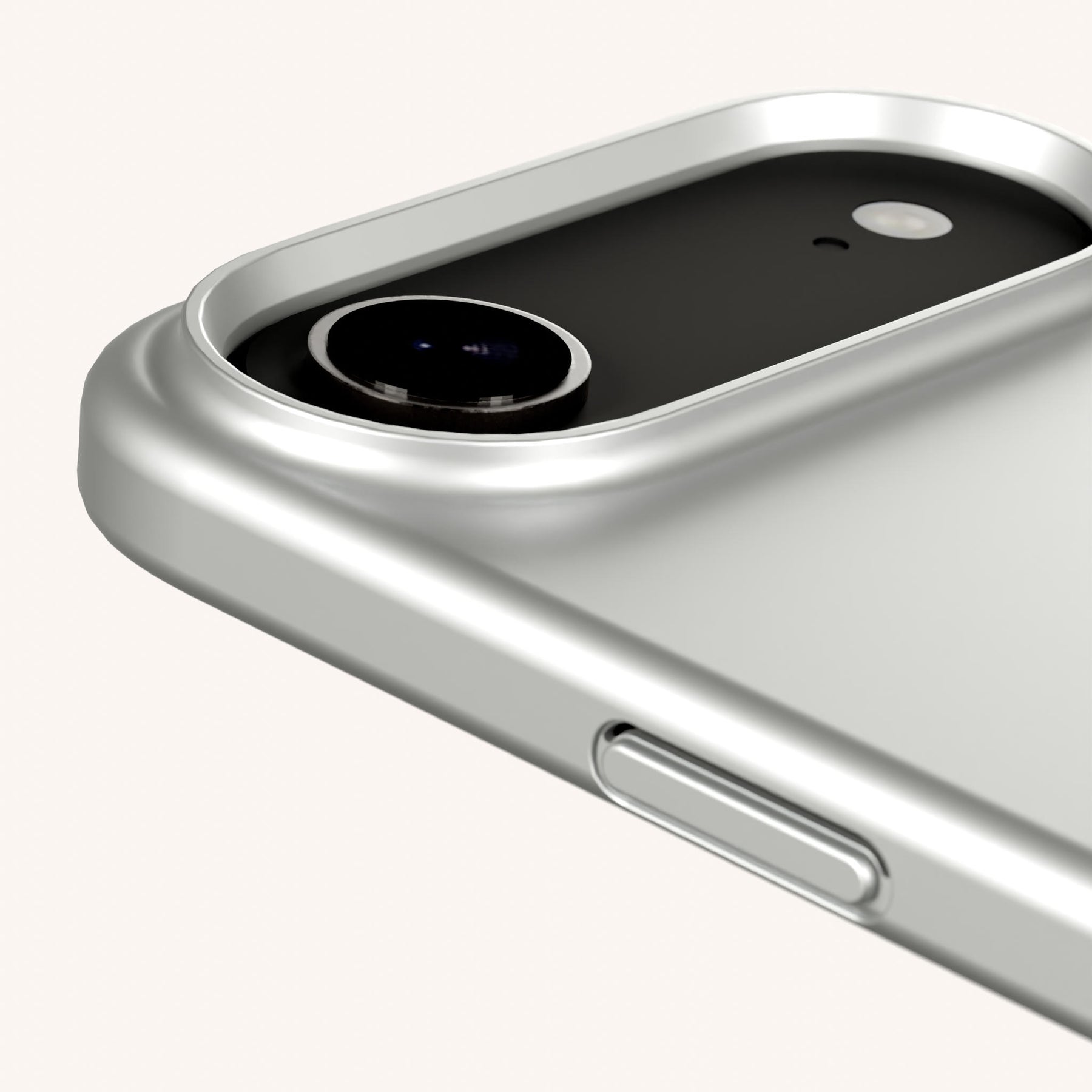 Phone Case with Eyelets in Y2K Silver