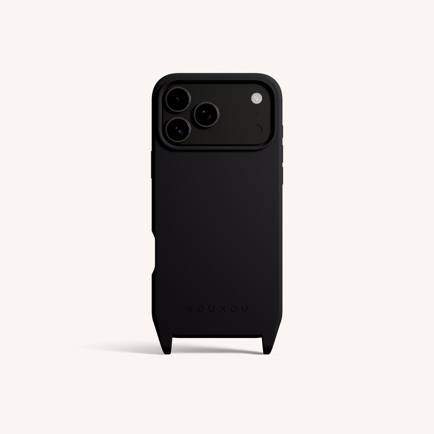Phone Case with Eyelets in Black