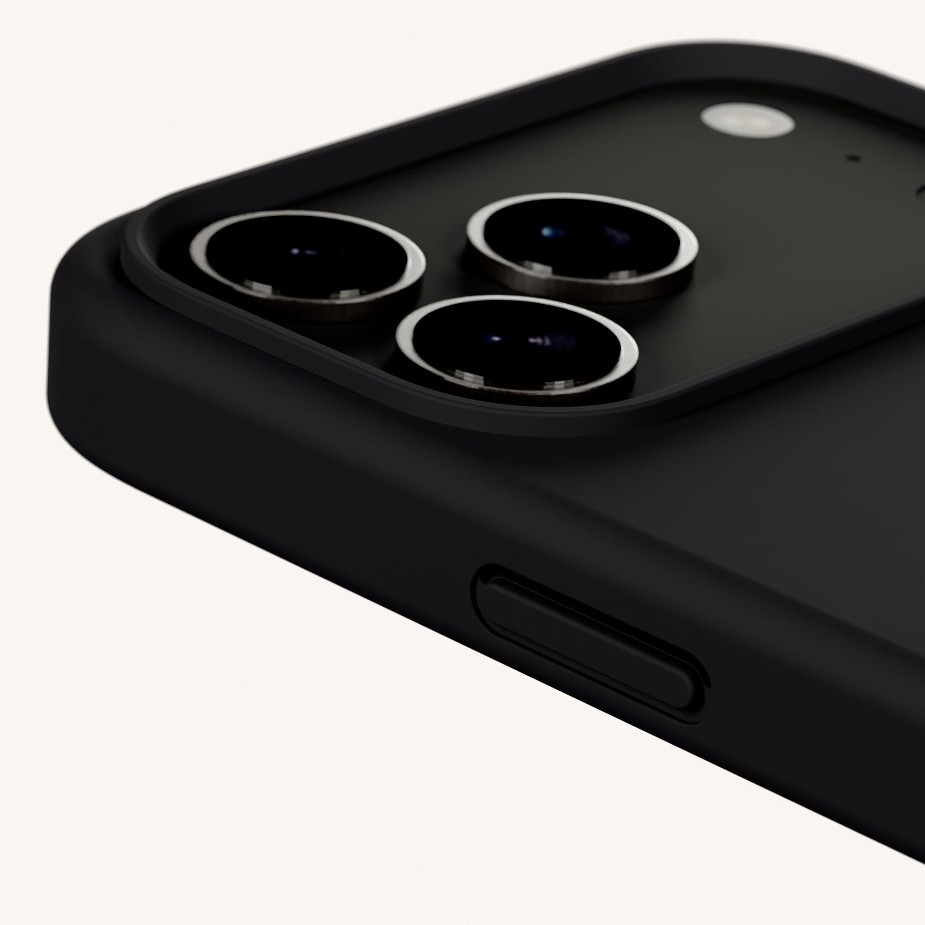 Phone Case with Eyelets in Black