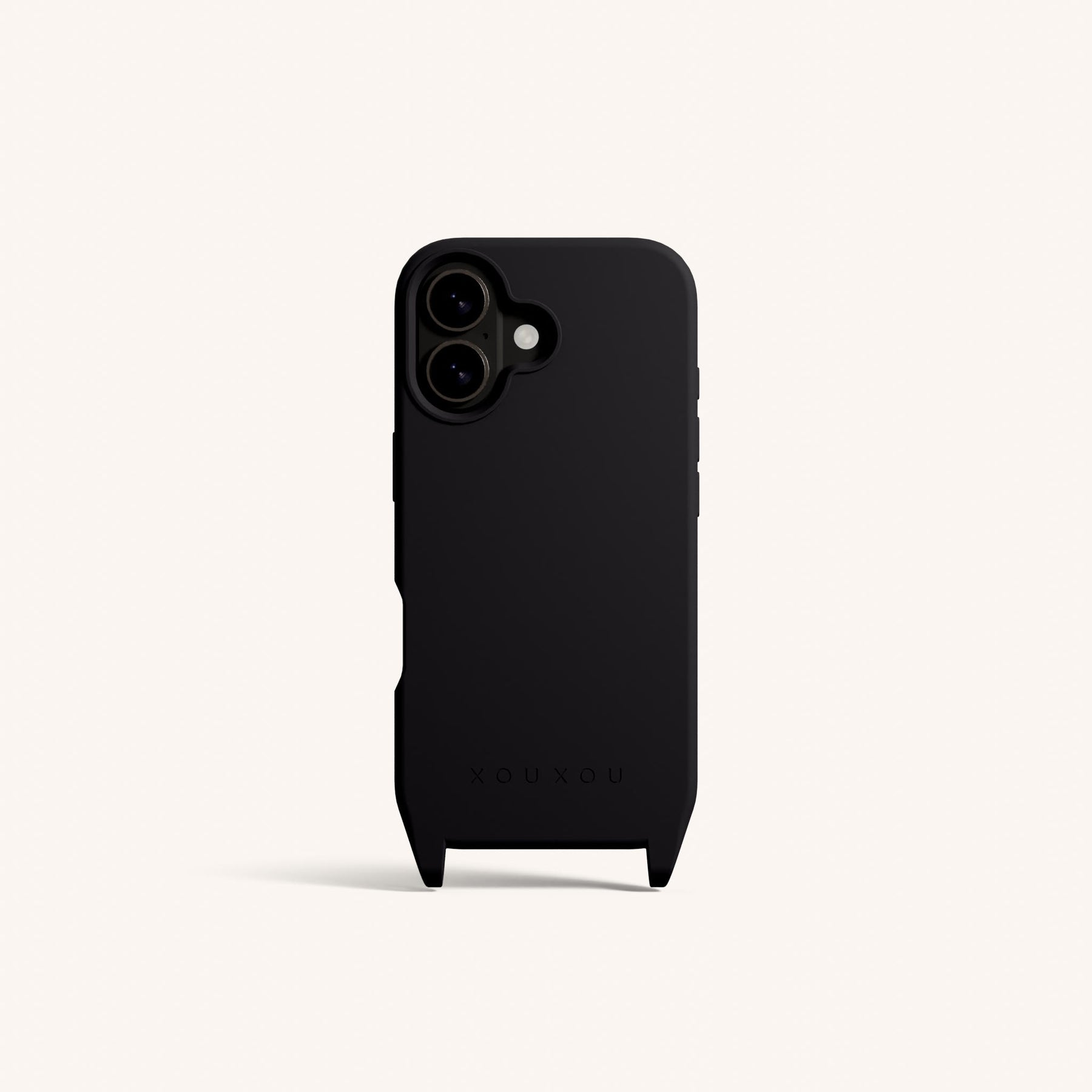 Phone Case with Eyelets in Black