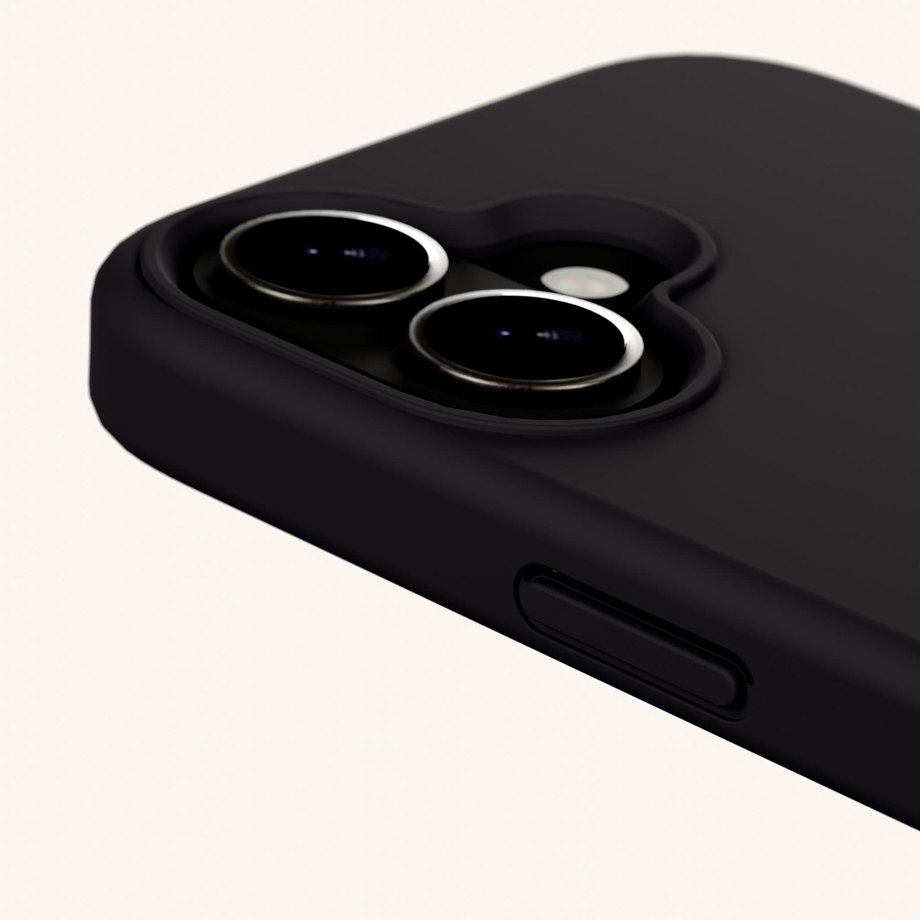 Phone Case with Eyelets in Black