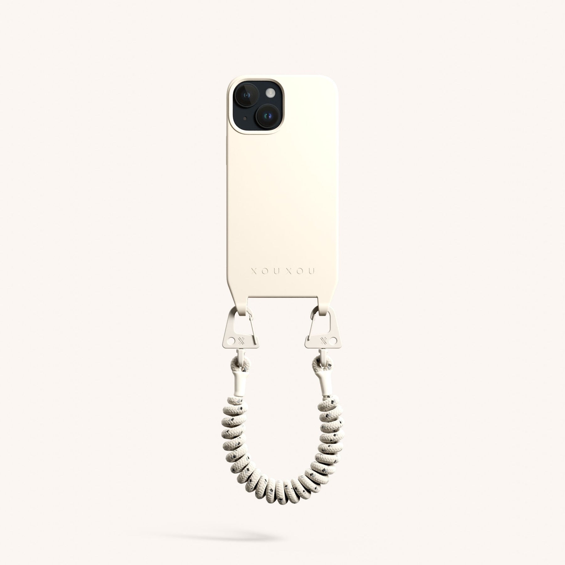 Phone Case with Spiral Rope in Chalk