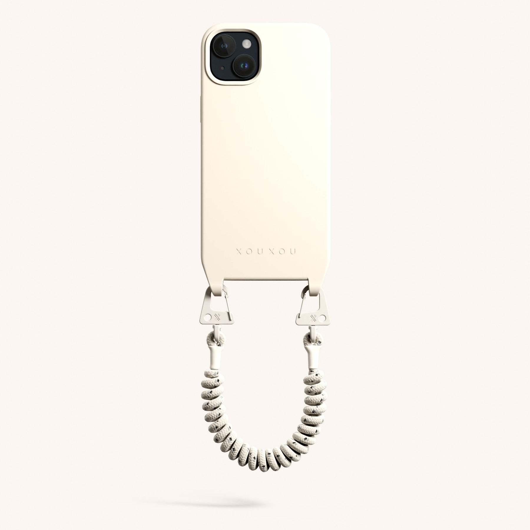Phone Case with Spiral Rope in Chalk