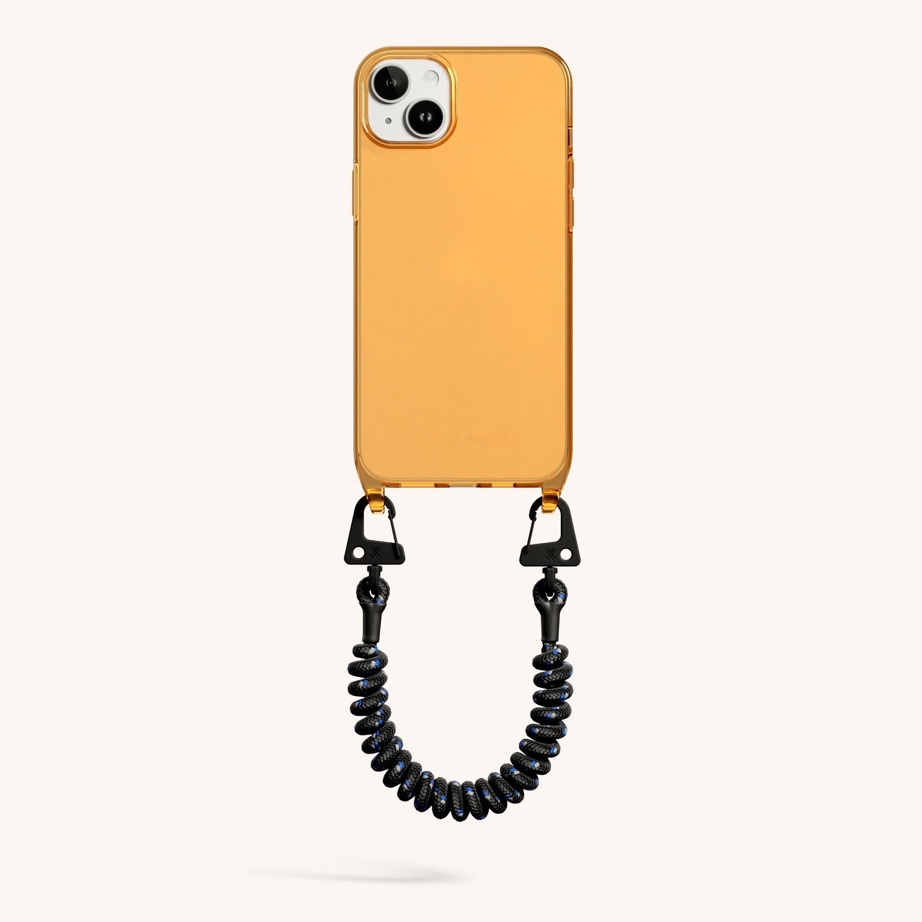 Phone Case with Spiral Rope in Mel Clear + Black