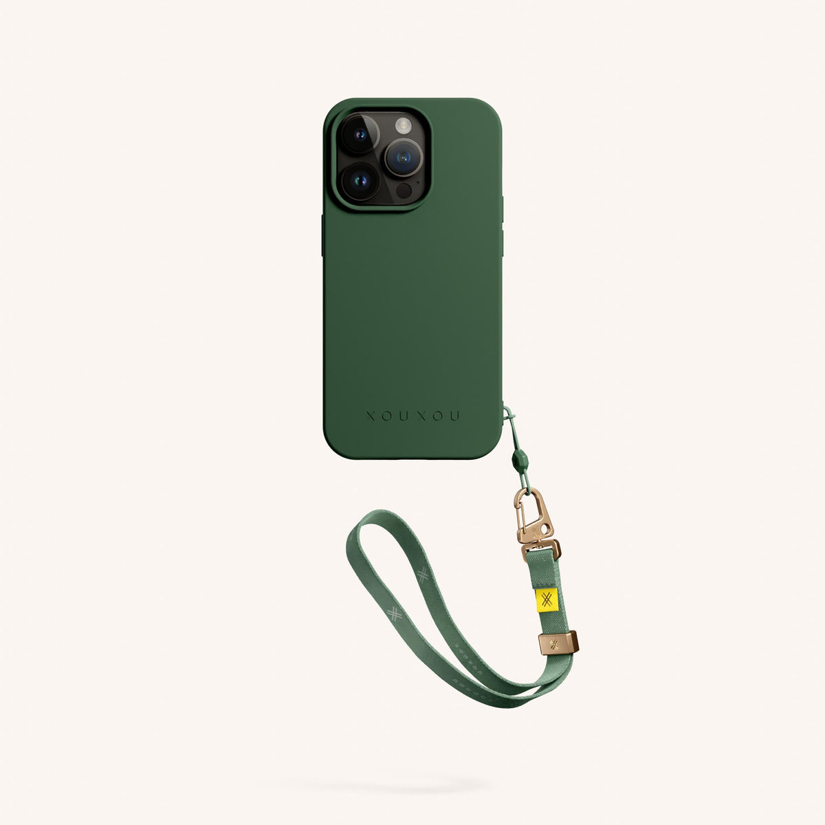 Phone Case with Wrist Strap for iPhone 14 Pro with MagSafe in Sage Total View | XOUXOU #phone model_iphone 14 pro