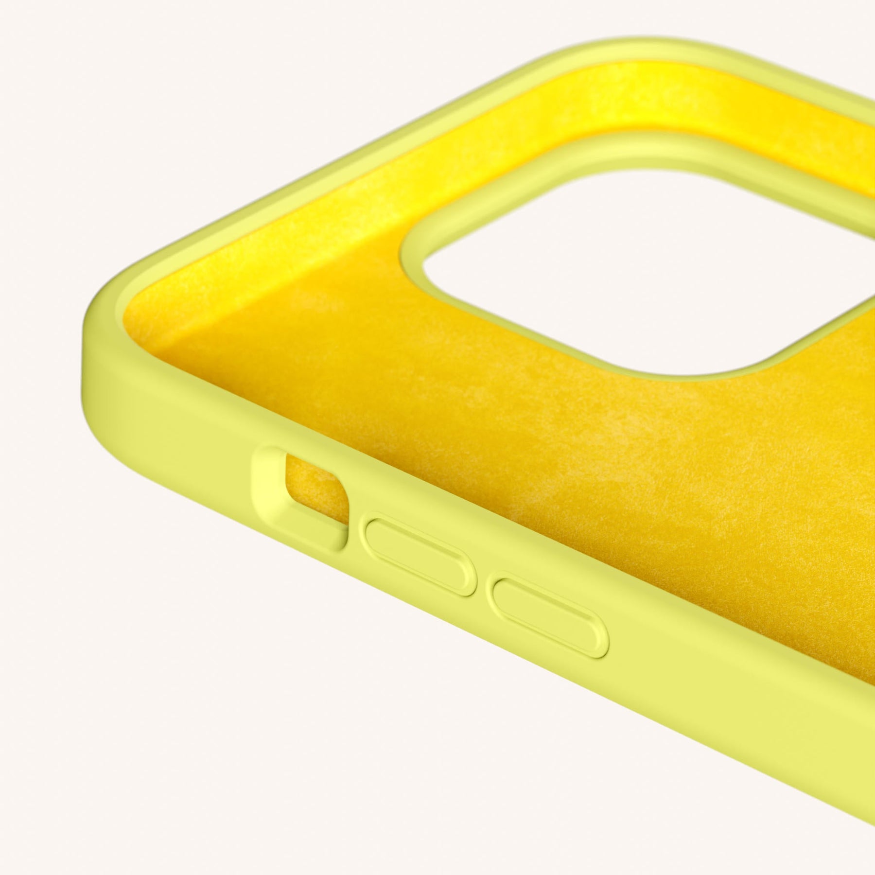 Phone Necklace with Carabiner Rope in Limoncello + Dolce