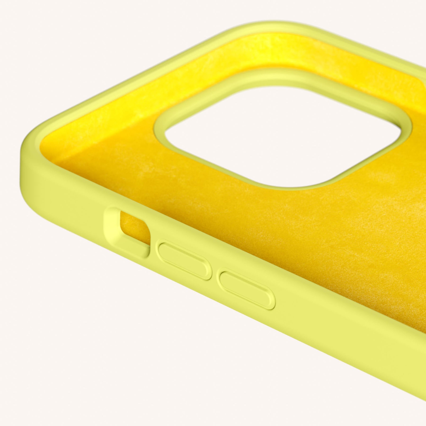Phone Necklace with Carabiner Rope in Limoncello + Dolce