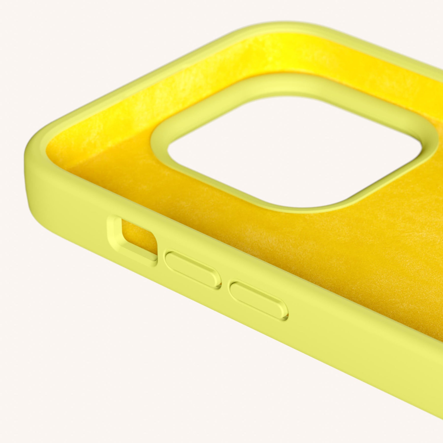 Phone Necklace with Carabiner Rope in Limoncello + Dolce