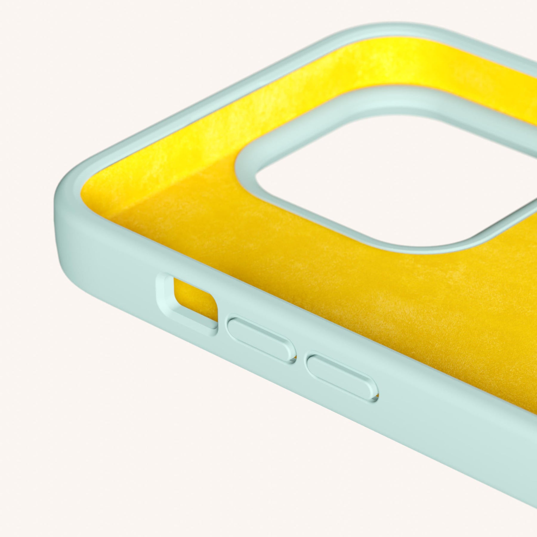 Phone Necklace with Carabiner Rope in Azzurro + Dolce