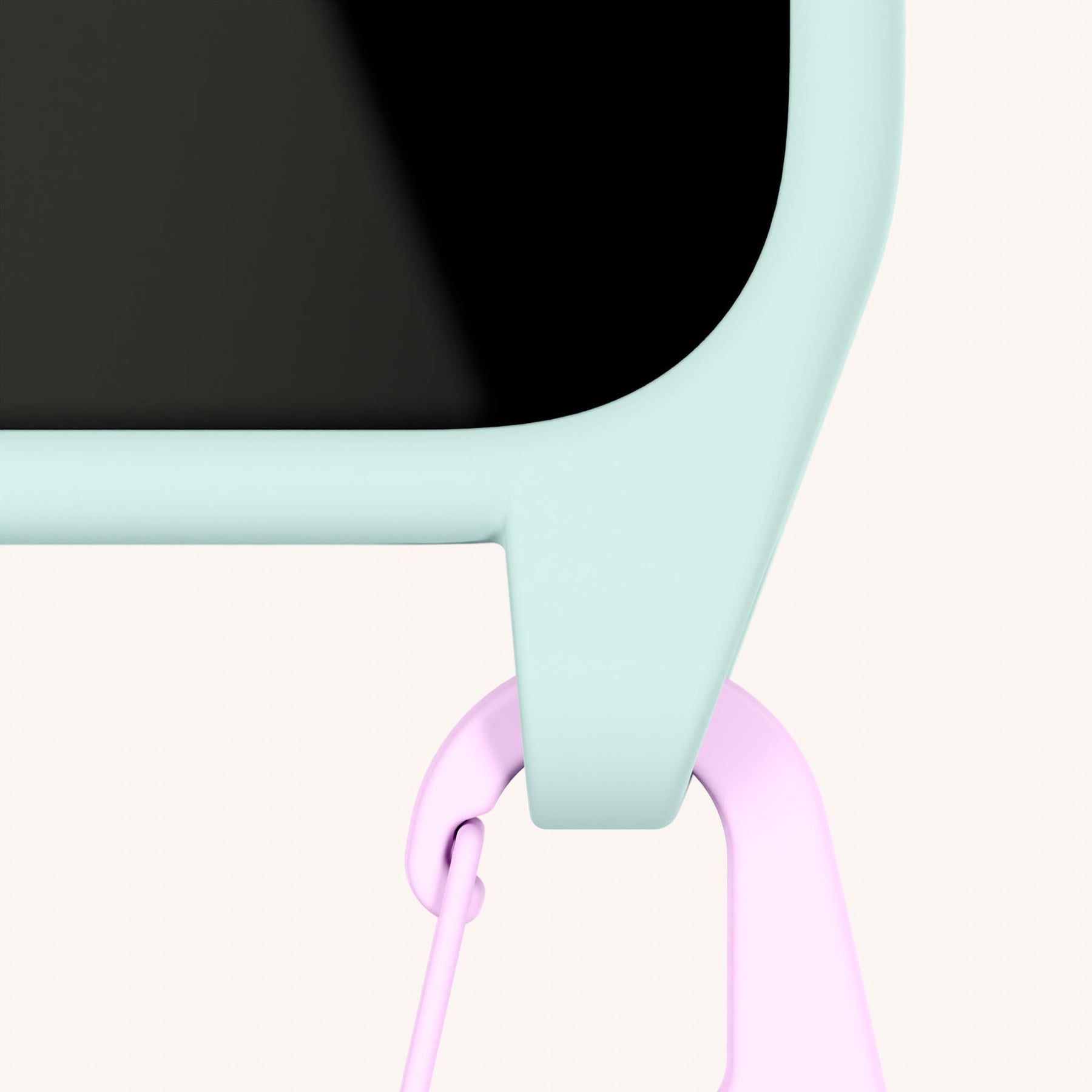 Phone Necklace with Carabiner Rope in Azzurro + Dolce
